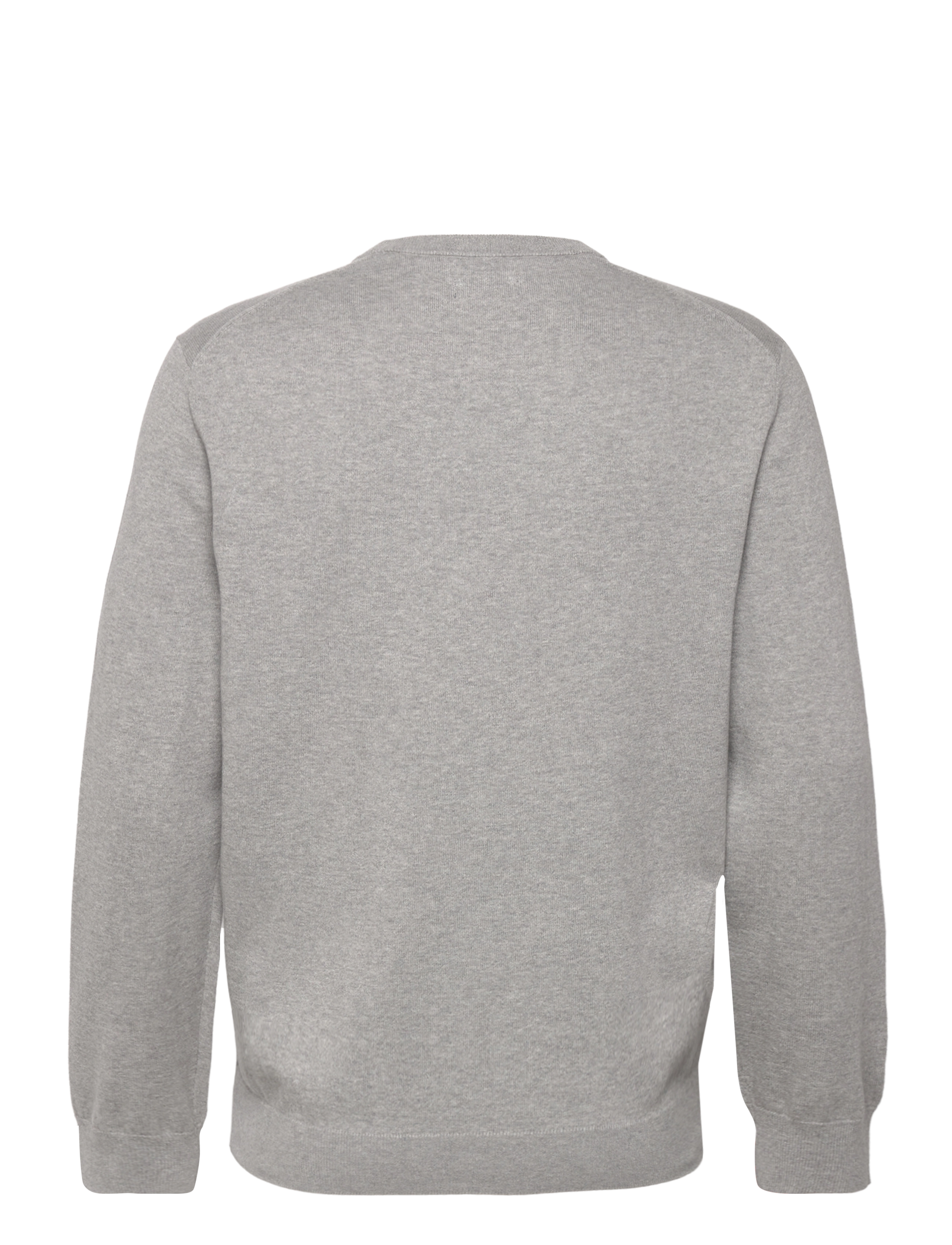 Gant - COTTON C-NECK - trøjer - grey melange - 1