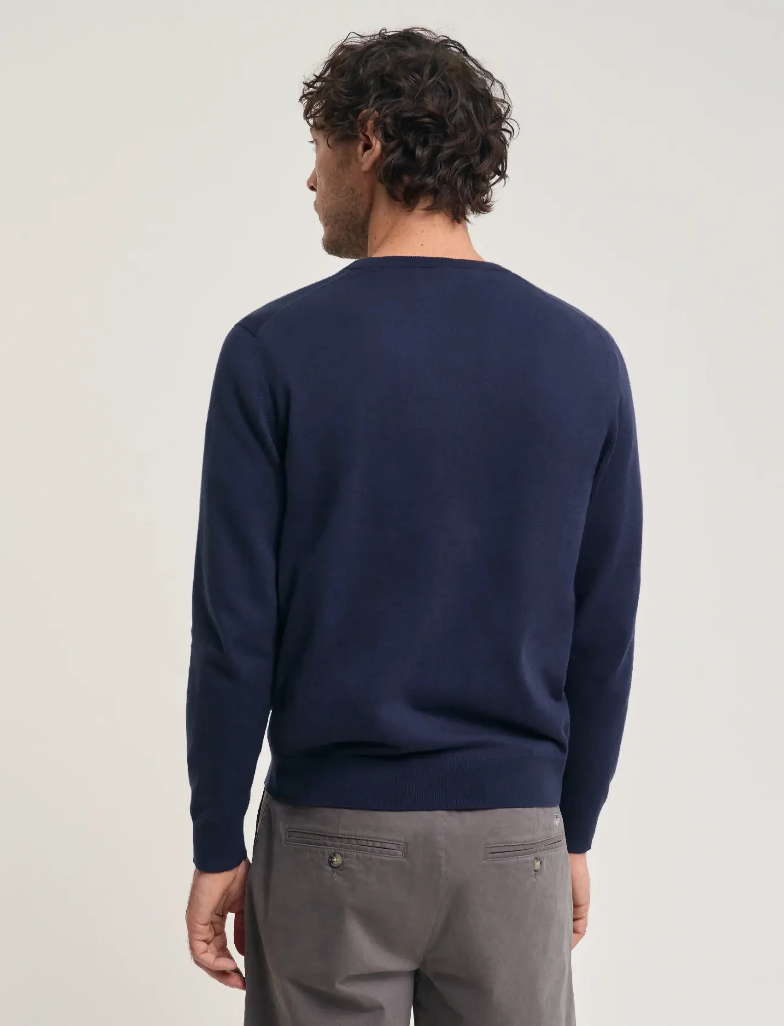 GANT - COTTON C-NECK - marine - 3