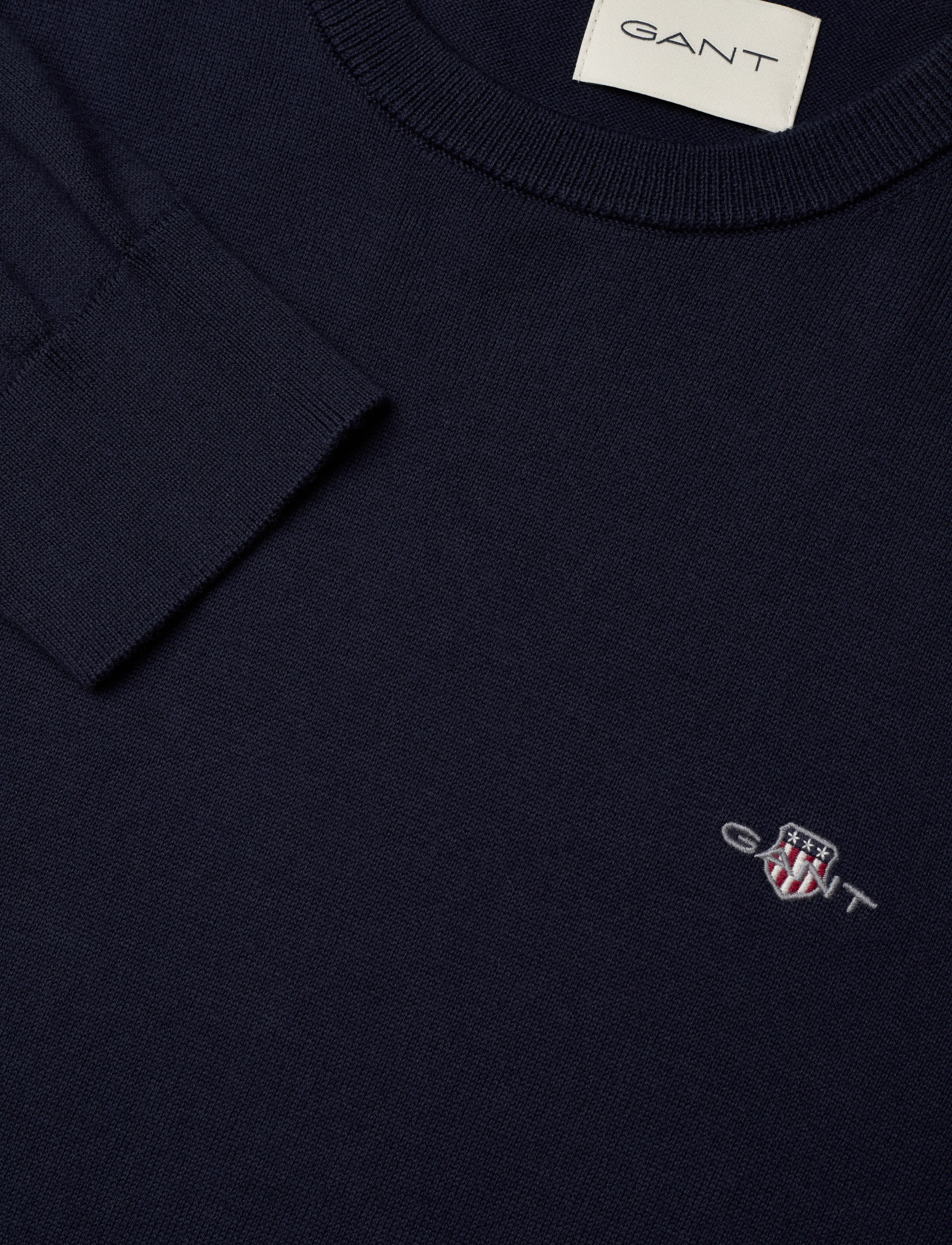 GANT - COTTON C-NECK - marine - 4