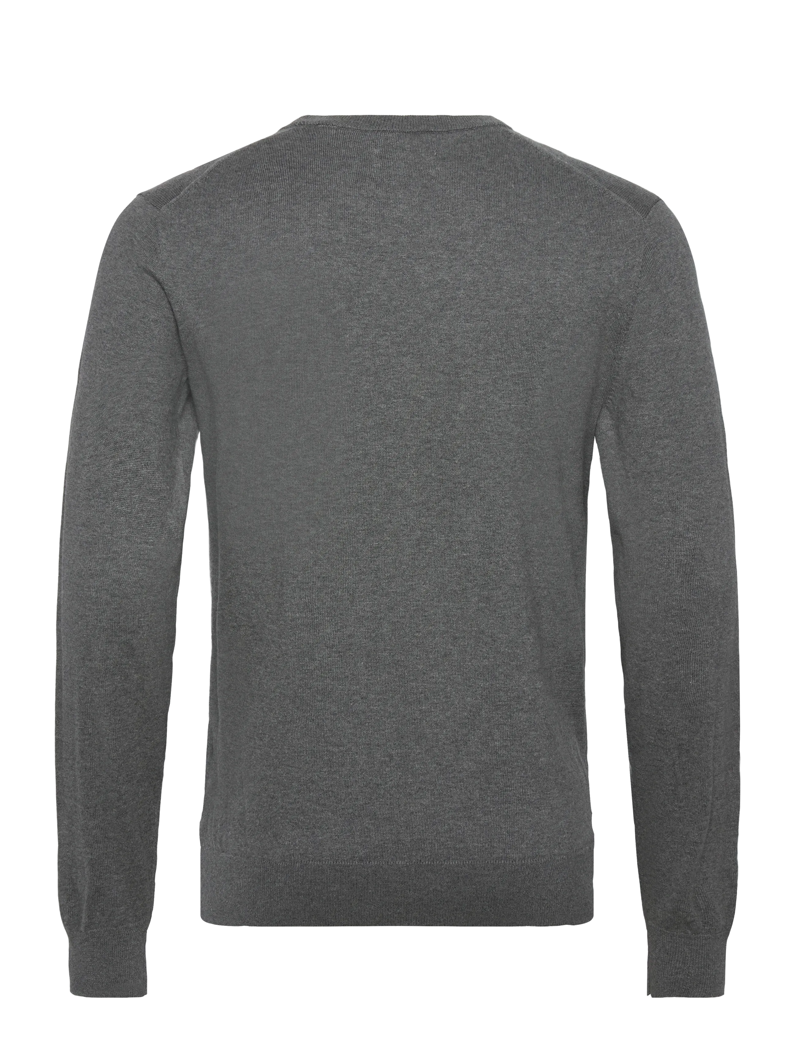 Gant - SHIELD COTTON C-NECK - trøjer - dark grey melange - 1