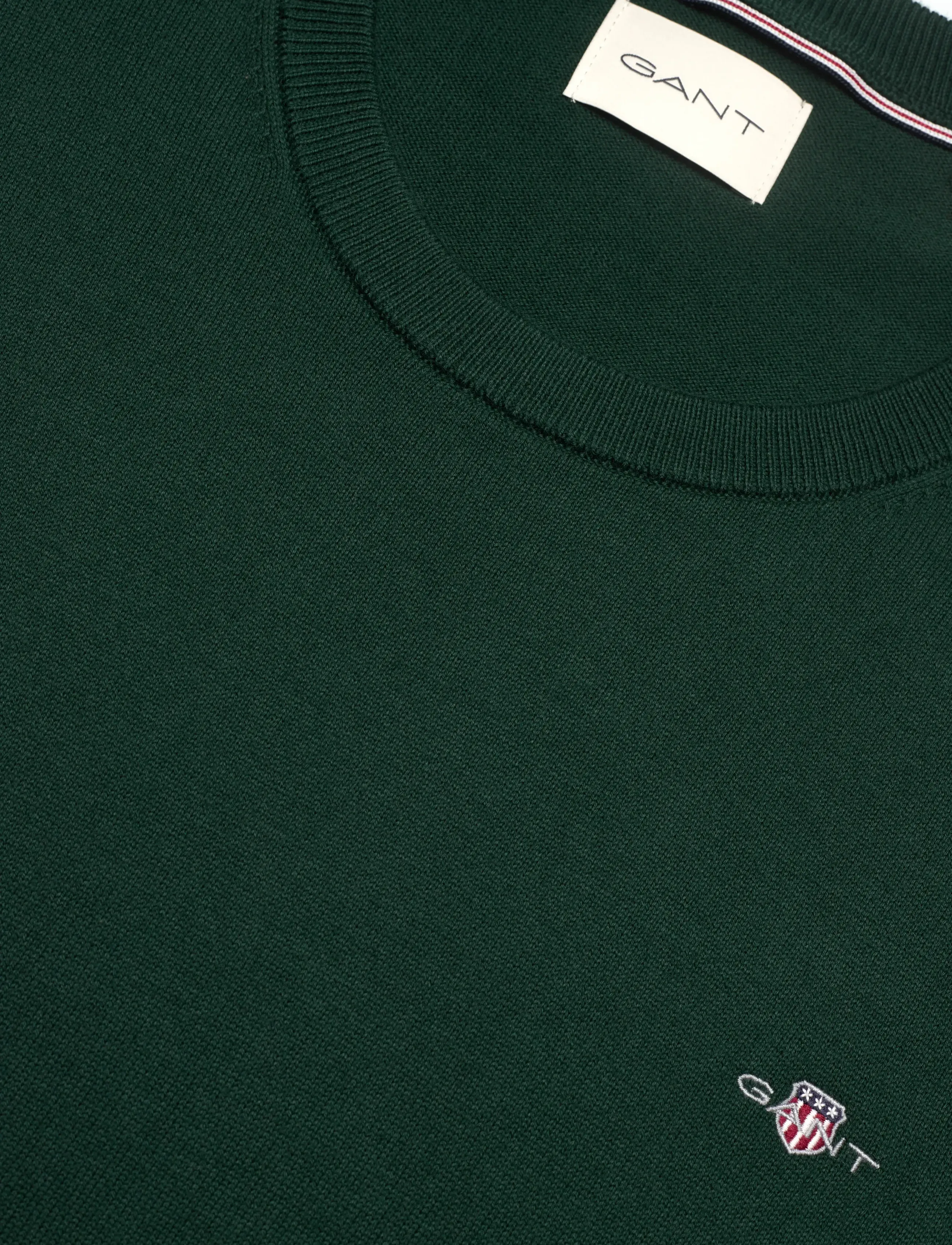 Gant - SHIELD COTTON C-NECK - trøjer - tartan green - 2