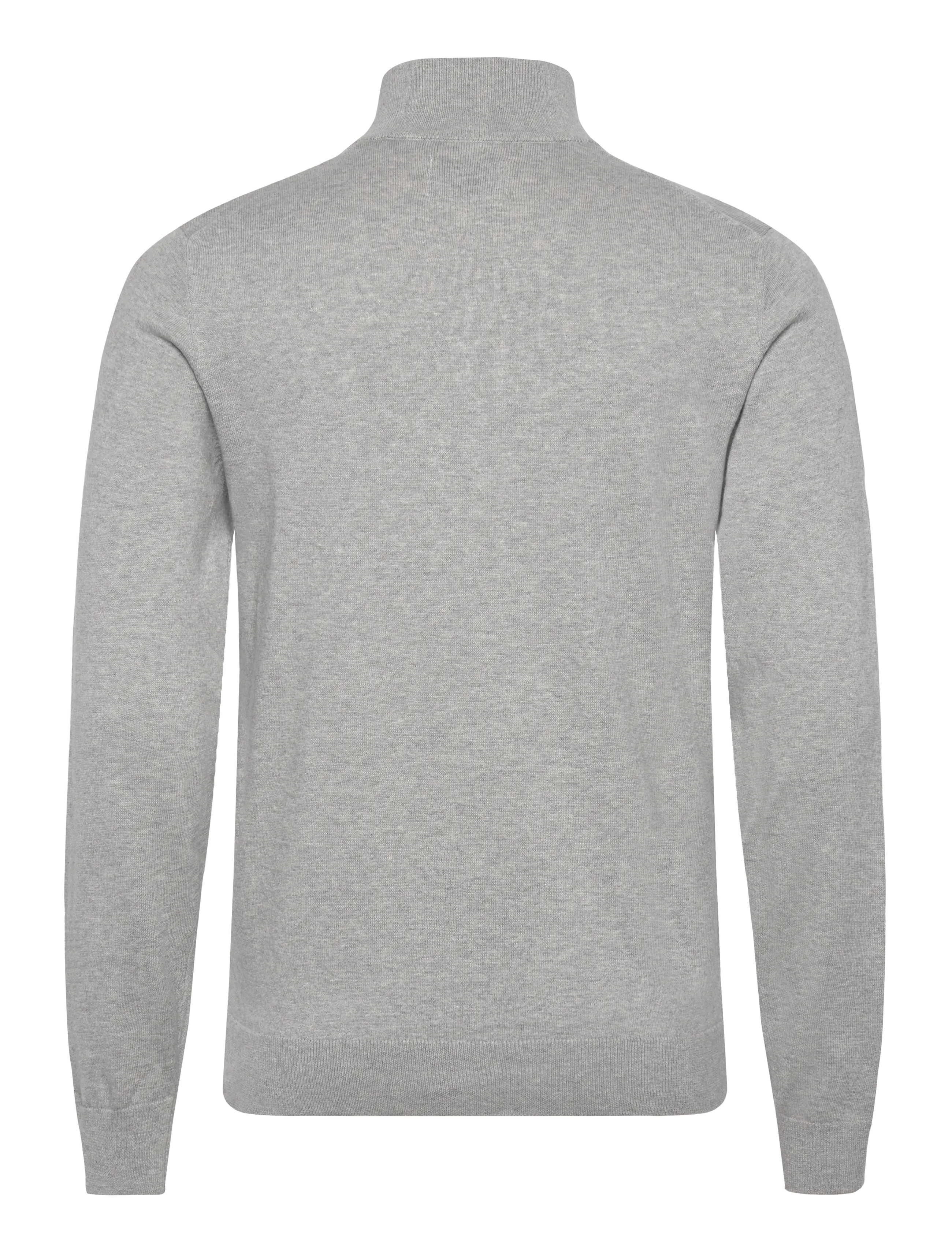 Gant - COTTON HALF ZIP - mehed - light grey melange - 1
