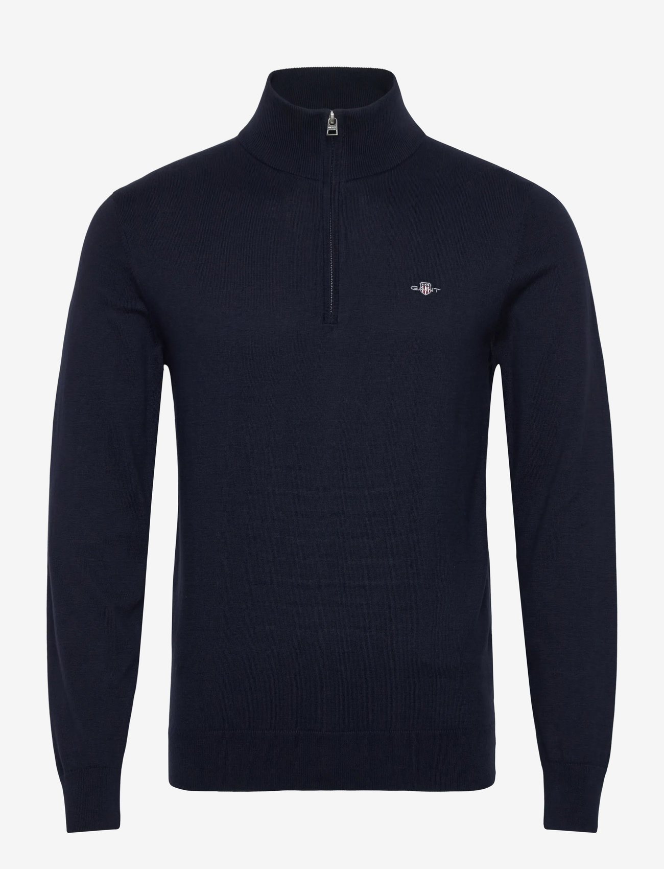 Gant - COTTON HALF ZIP - mænd - marine - 0
