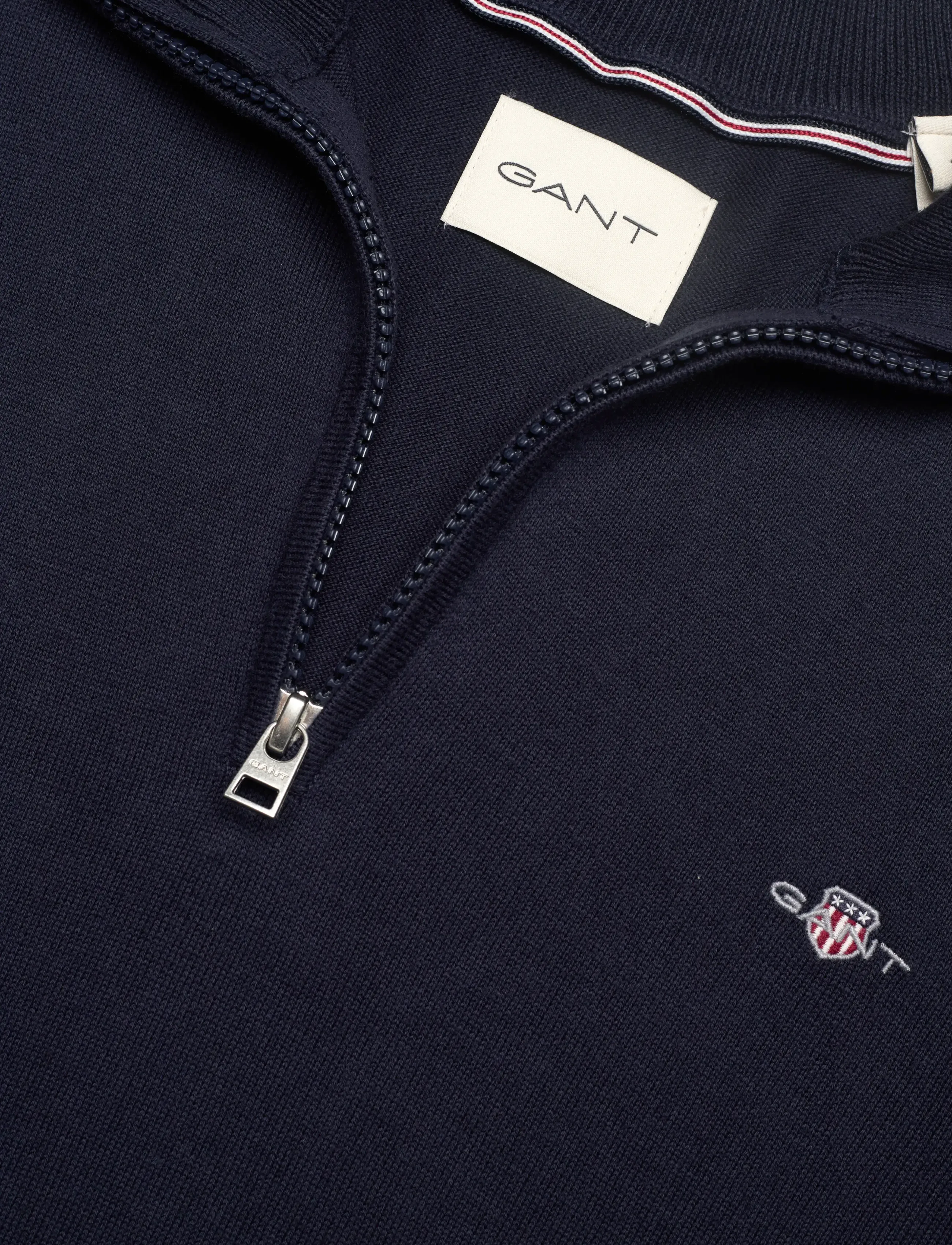 Gant - COTTON HALF ZIP - strickmode - marine - 2