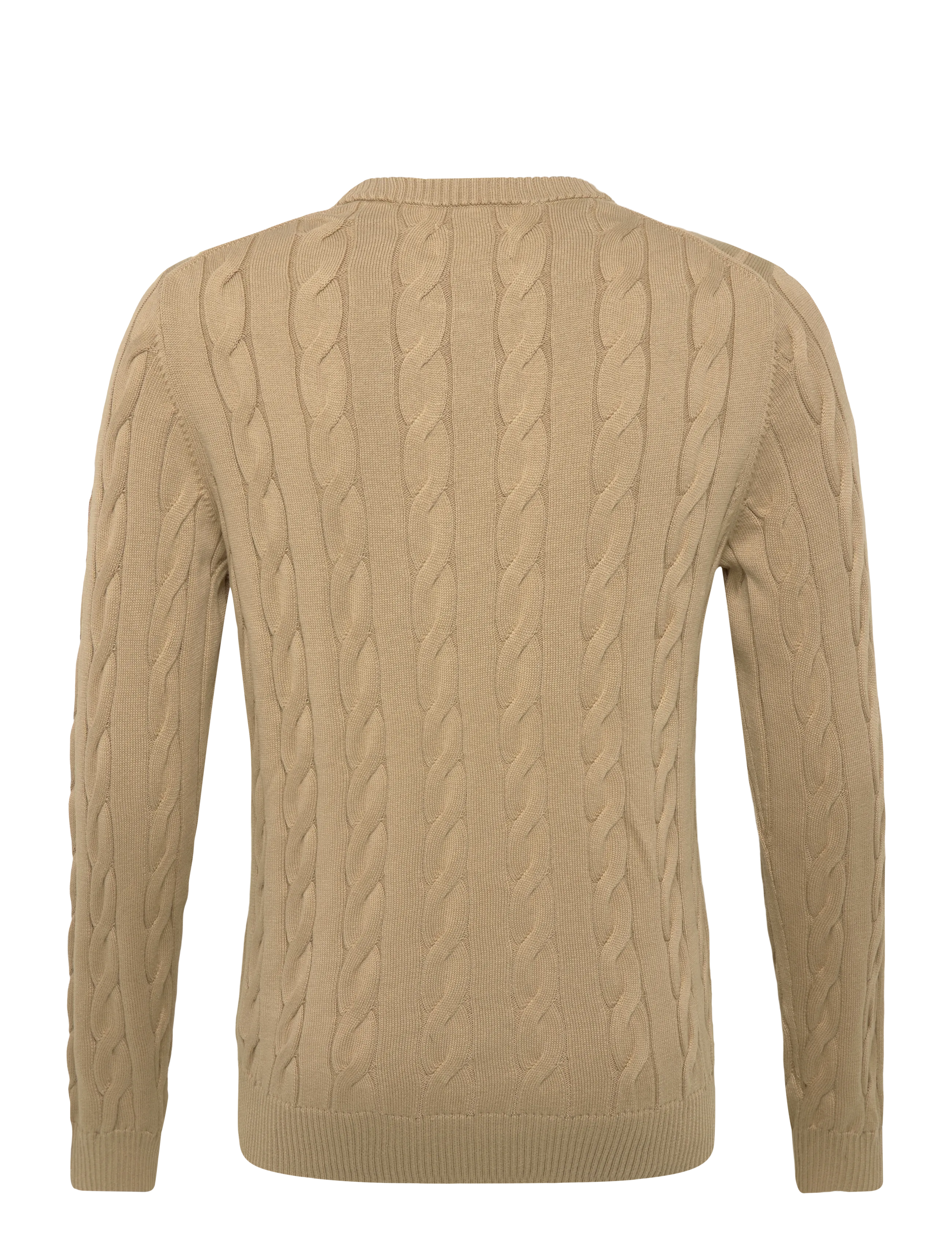 Gant - Cable Knit Sweater - rundhals - caramel beige - 1
