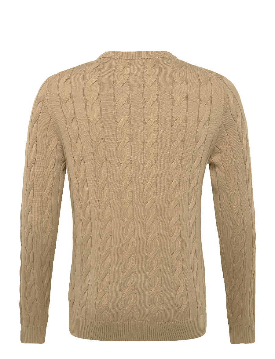 Gant - Cable Knit Sweater - rundhals - caramel beige - 1