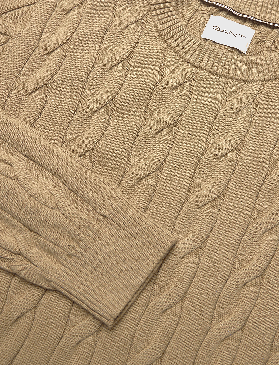 Gant - Cable Knit Sweater - rundhals - caramel beige - 2
