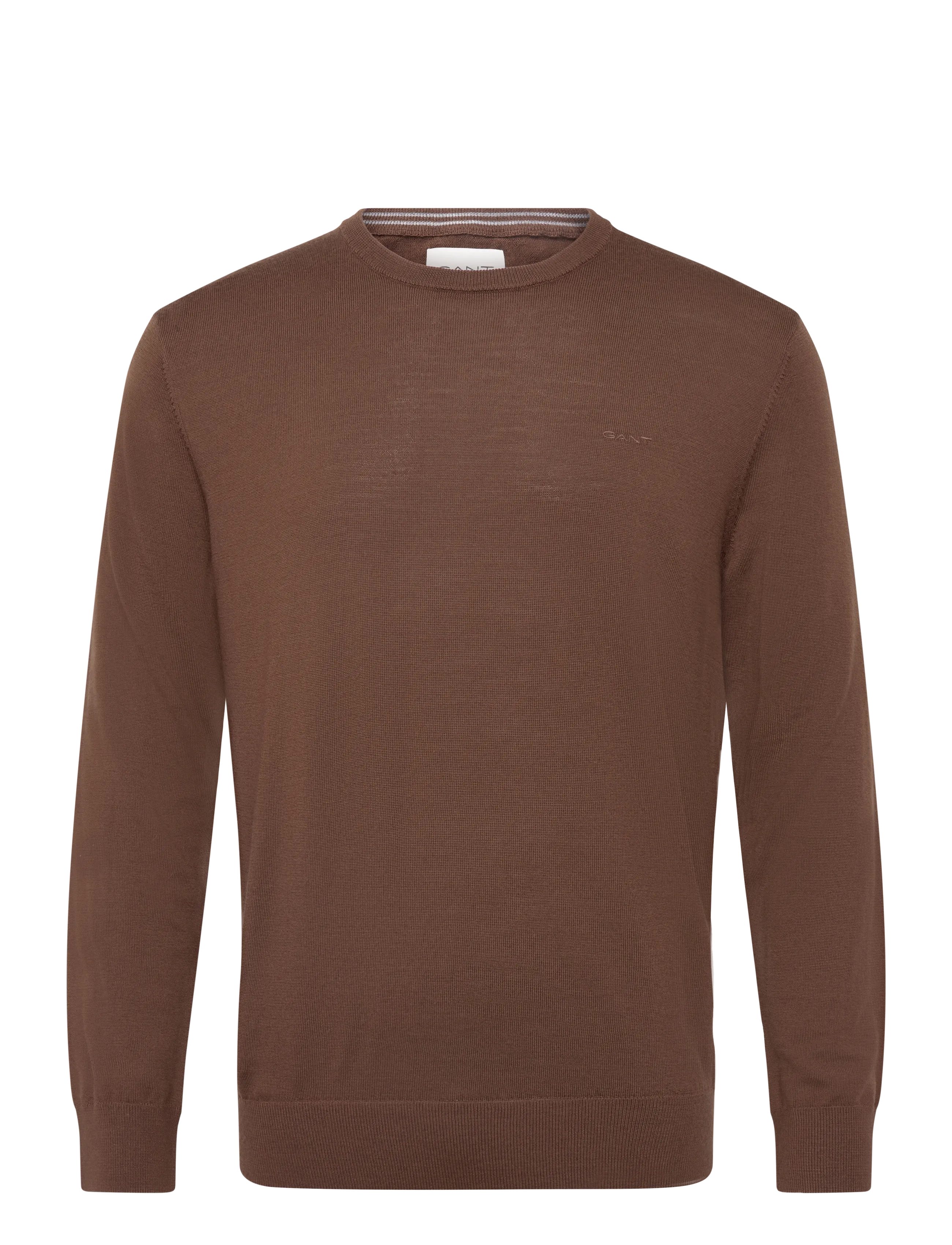 Gant EXTRAFINE MERINO C-NECK - Kleidung - MAHOGANY BROWN / brown