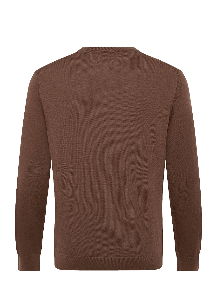 Gant - EXTRAFINE MERINO C-NECK - rundhals - mahogany brown - 1