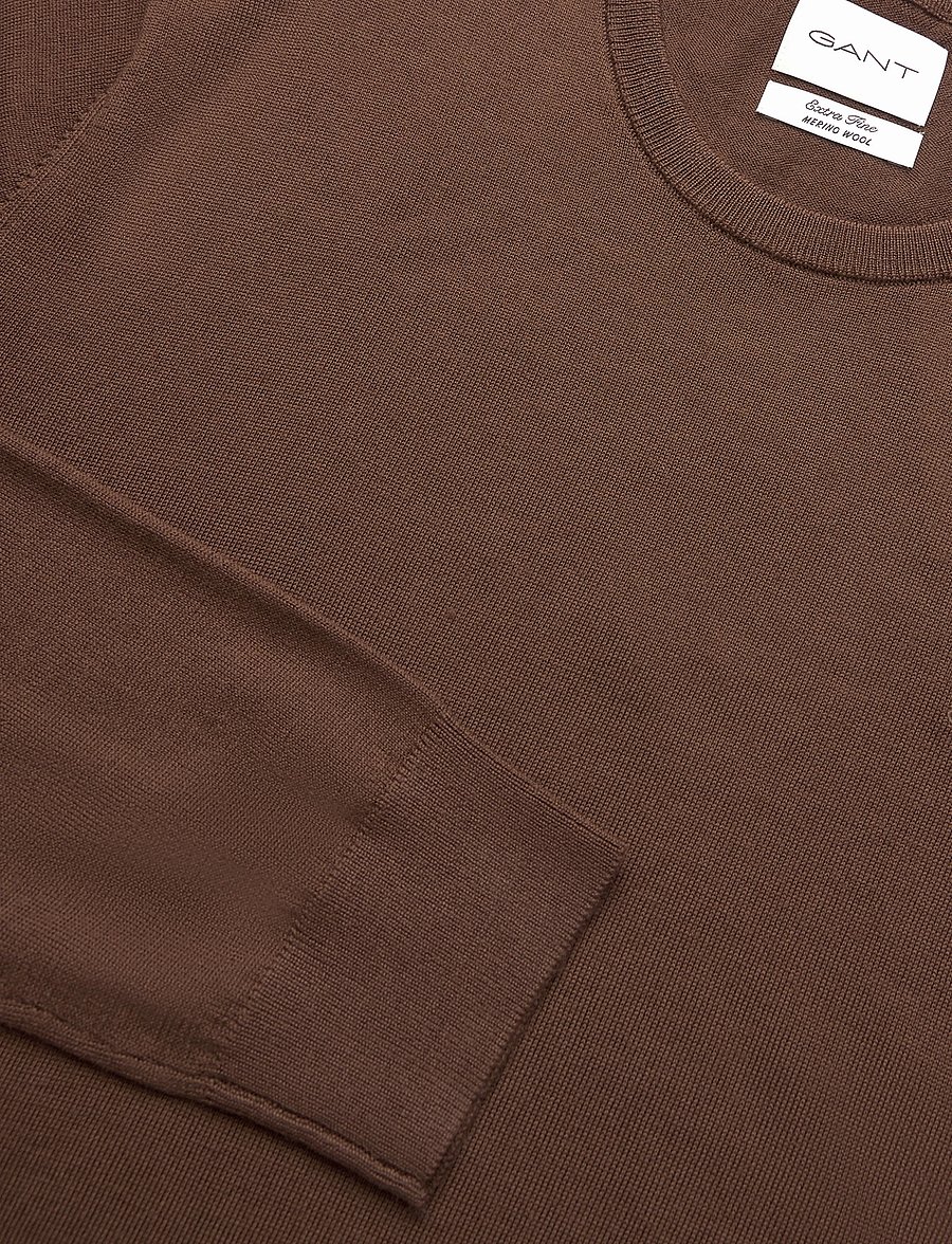 Gant - EXTRAFINE MERINO C-NECK - rundhals - mahogany brown - 2