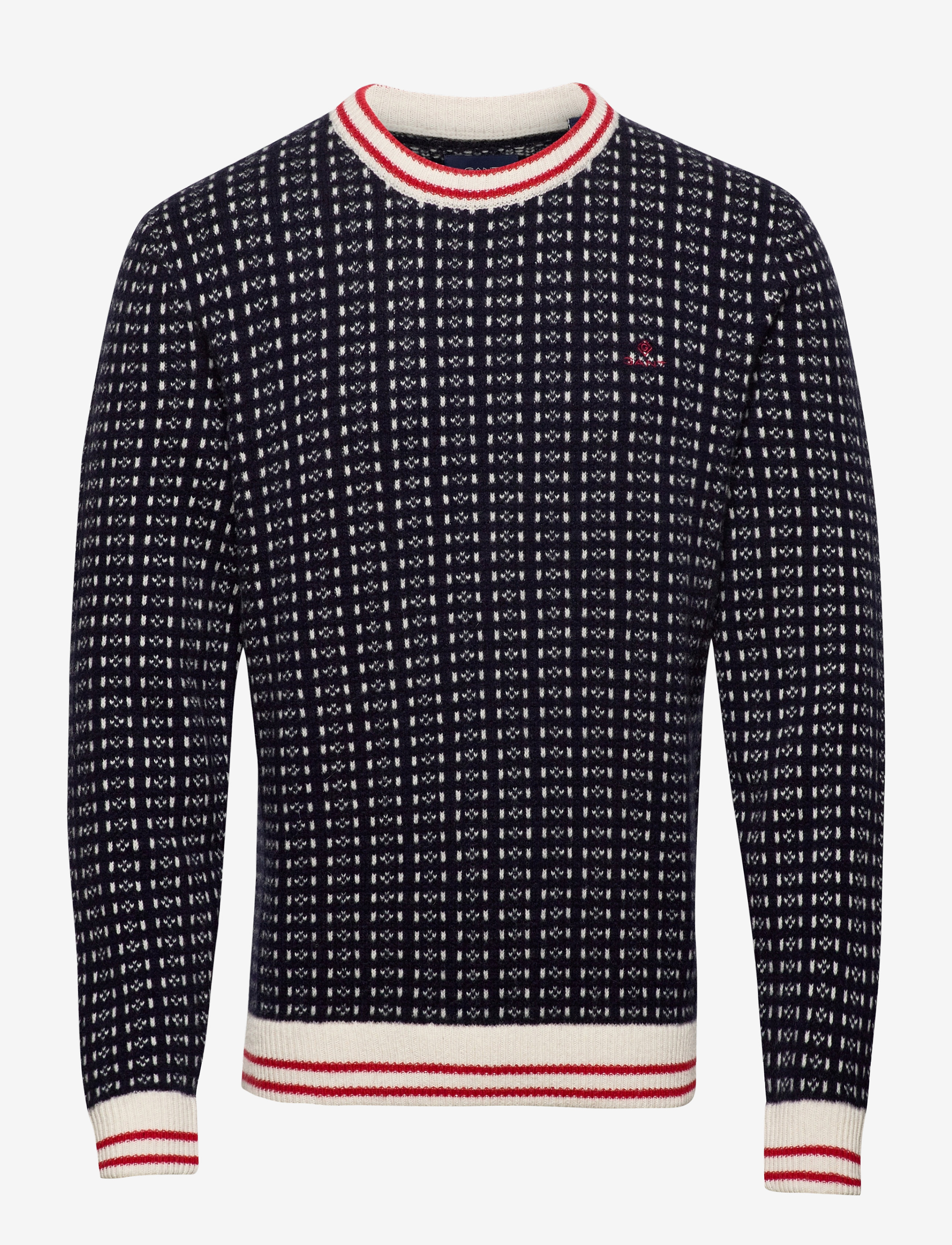 GANT - D1. FISHERMAN CREW NECK - evening blue - 0