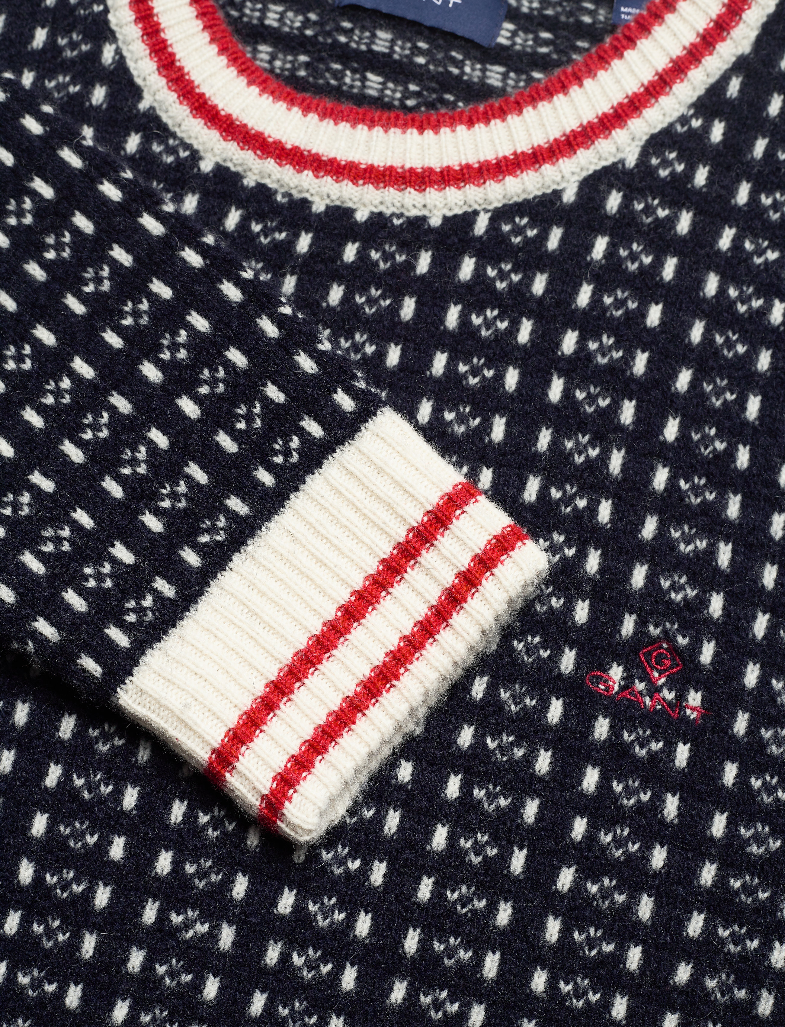 GANT - D1. FISHERMAN CREW NECK - evening blue - 2
