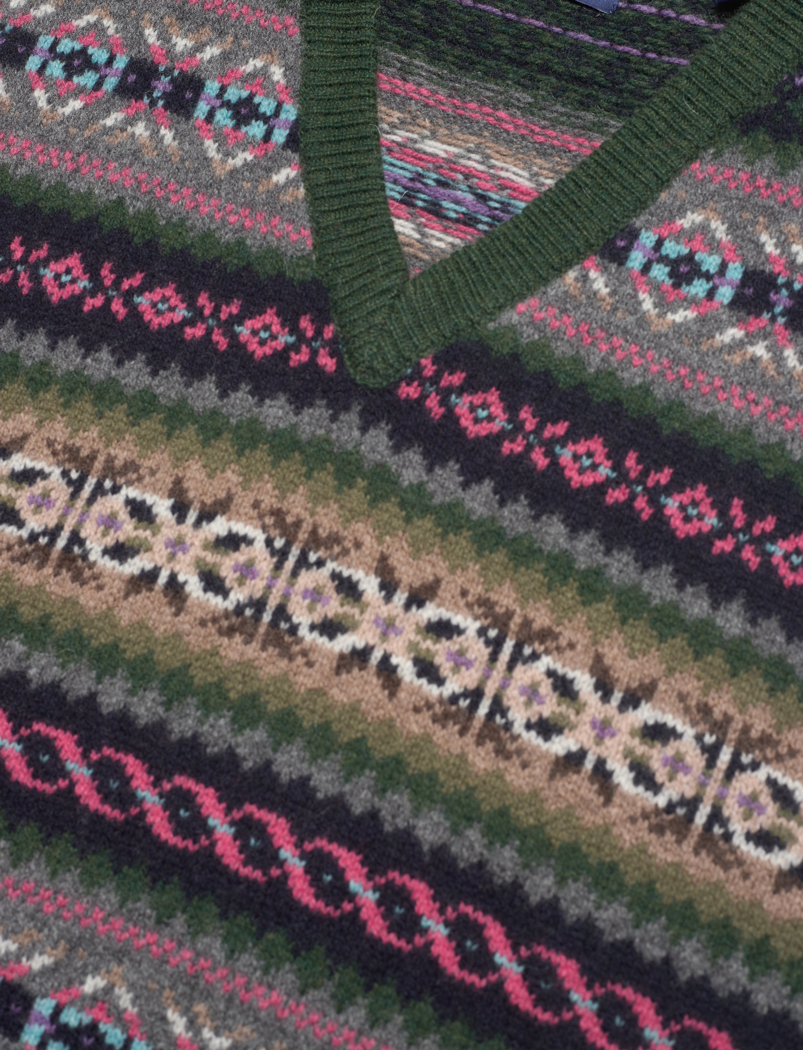 GANT - D2. FAIR ISLE SLIPOVER - tartan green - 2