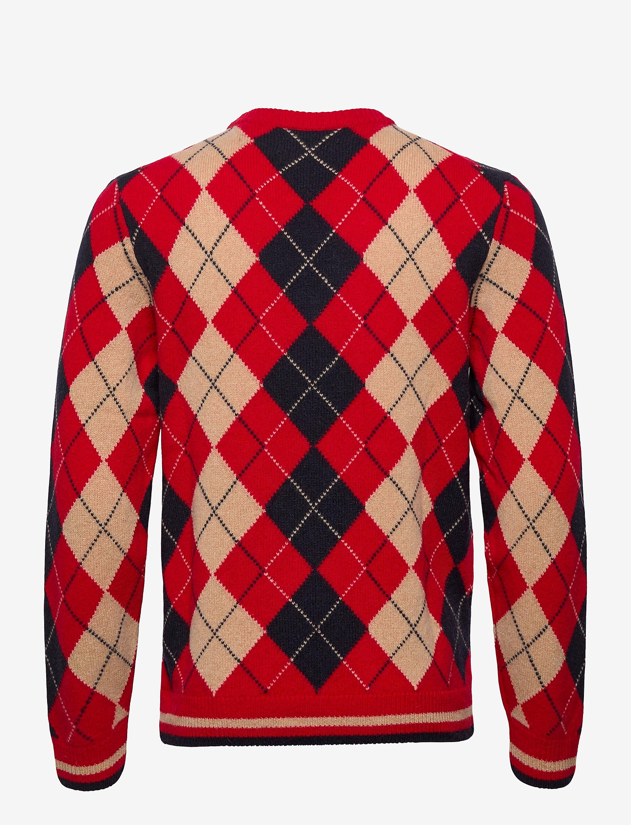 GANT - D1. ARGYLE V-NECK - red - 1