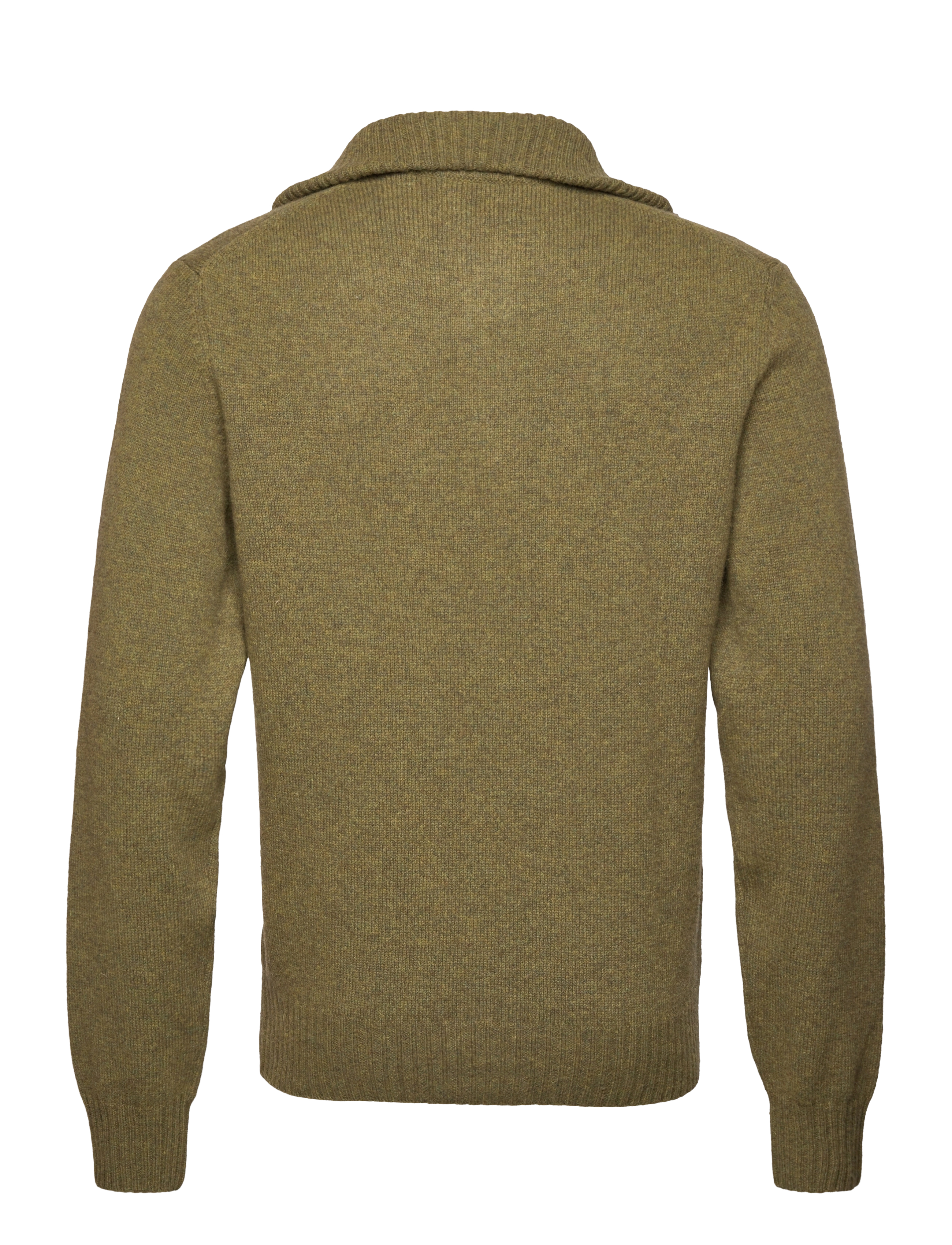 GANT - D2. BRUSHED WOOL HALFZIP - army green - 2
