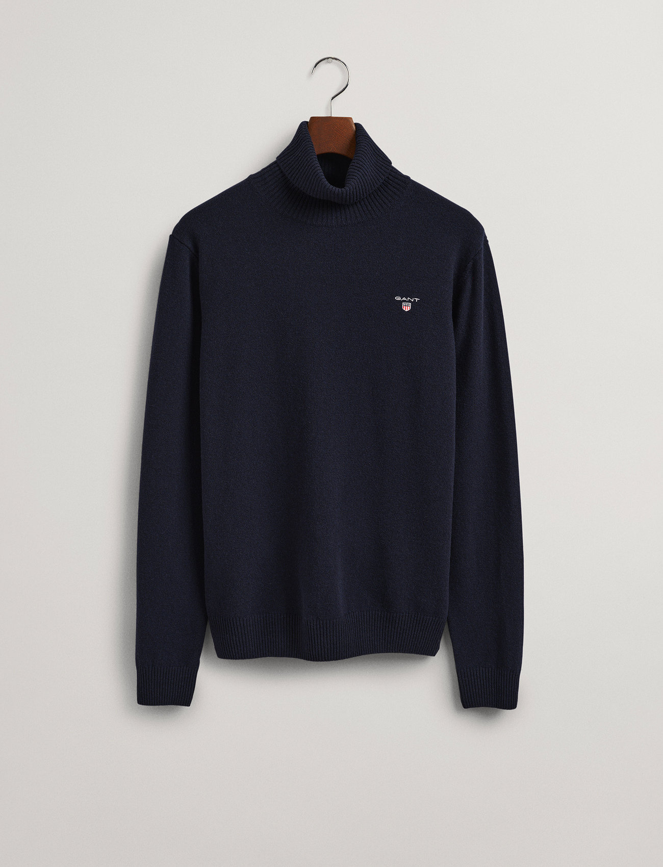 GANT - D1. LAMBSWOOL ROLL NECK - marine - 3