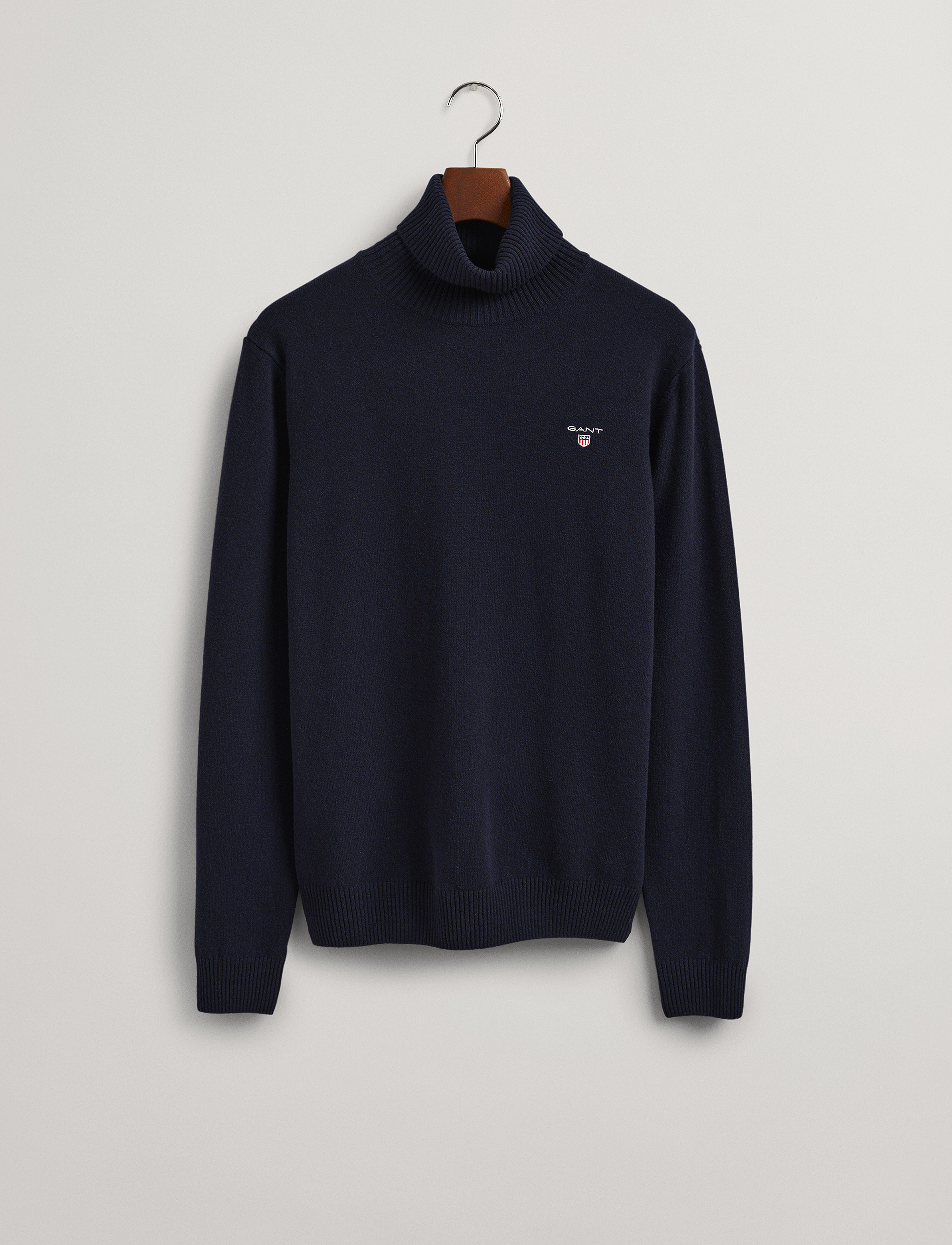 GANT - D1. LAMBSWOOL ROLL NECK - marine - 3