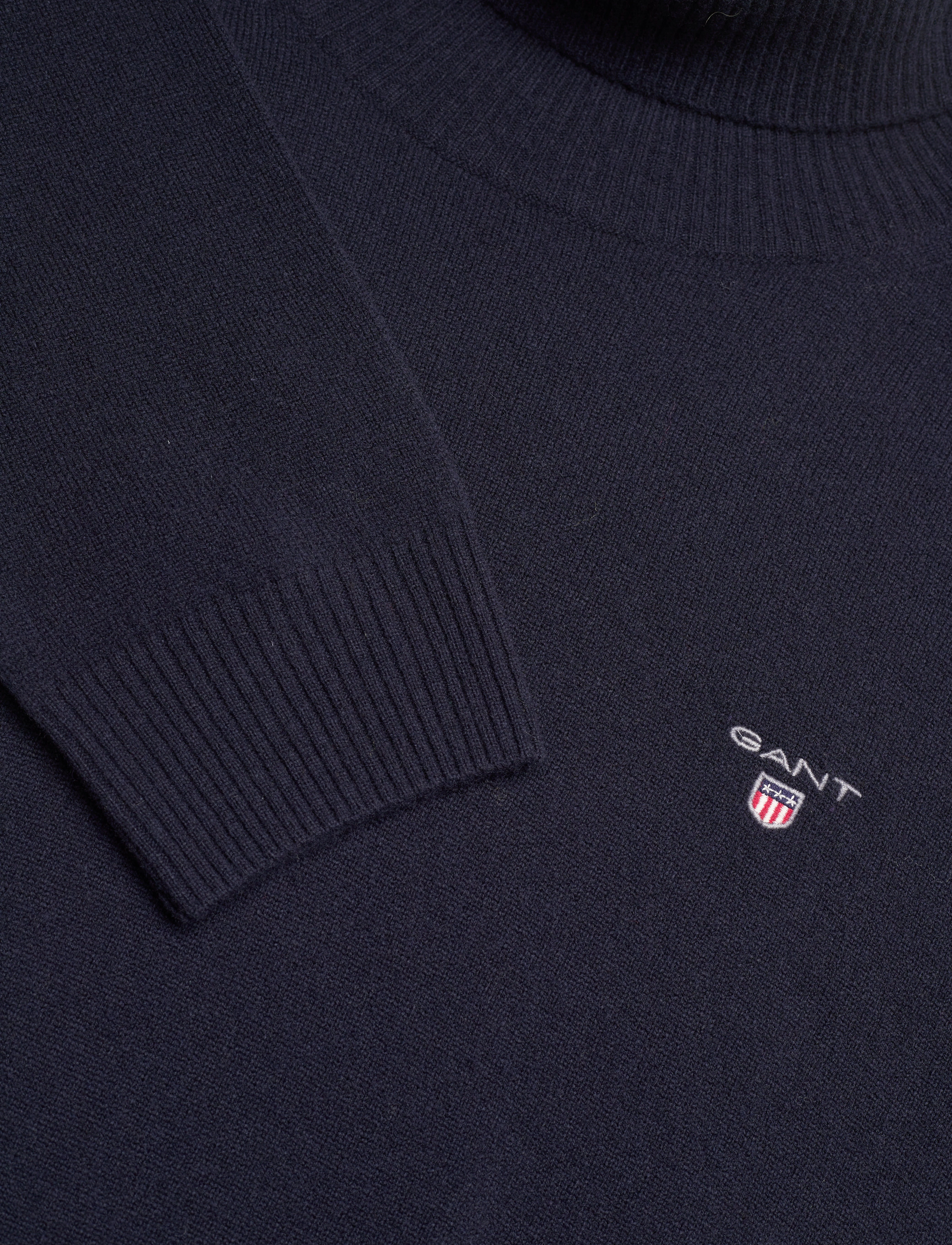 GANT - D1. LAMBSWOOL ROLL NECK - marine - 2