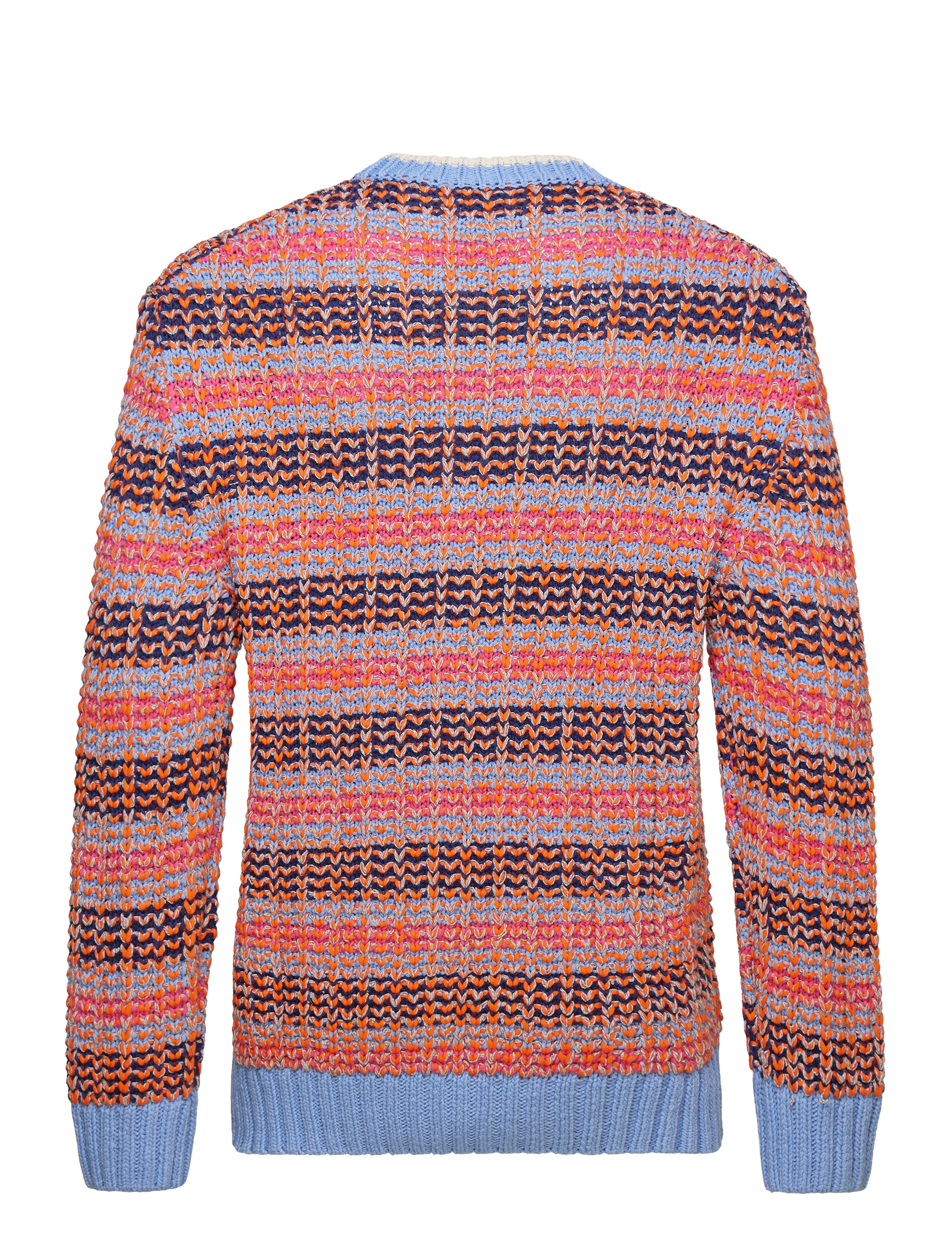 GANT - MULTI COLOR TEXTURE C-NECK - gentle blue - 1