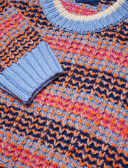 GANT - MULTI COLOR TEXTURE C-NECK - knitted round necks - gentle blue - 2