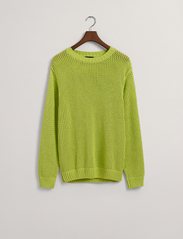 GANT - OPEN TEXTURE C-NECK - basic knitwear - acid green - 2