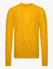 GANT - FURRY CABLE CNECK - rundhalsad - sunflower yellow - 0