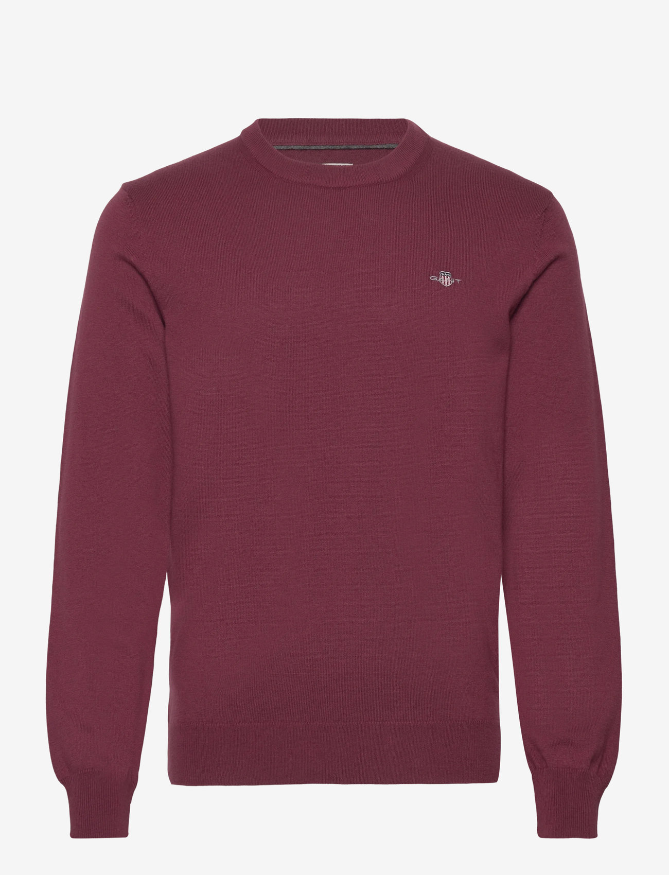 GANT - CTN/WO C-NECK - Ümmarguse kaelusega kudumid - wine red - 0