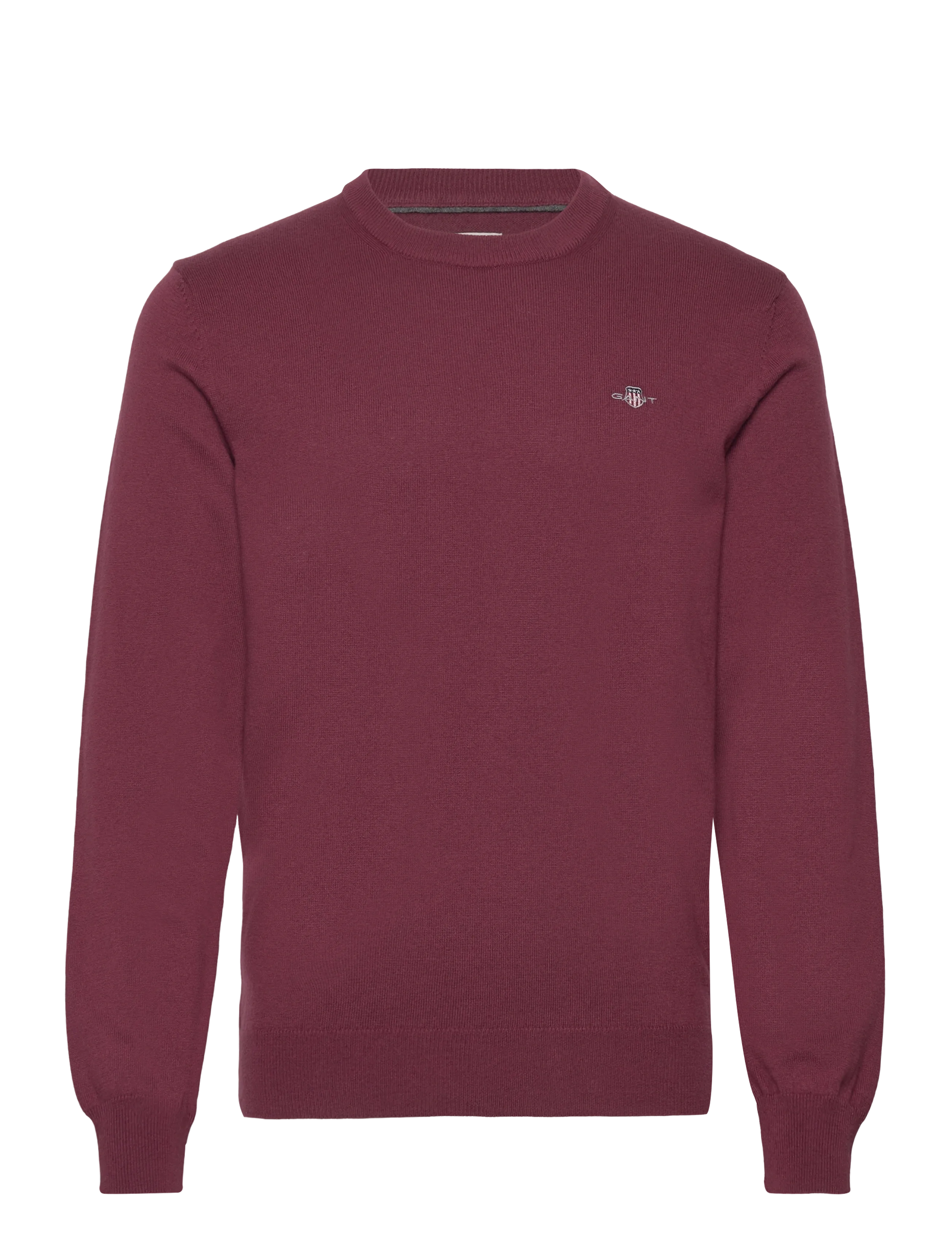 Gant CTN/WO C-NECK - Strickmode - WINE RED / burgundy