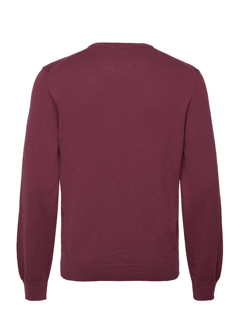 GANT - CTN/WO C-NECK - Ümmarguse kaelusega kudumid - wine red - 1
