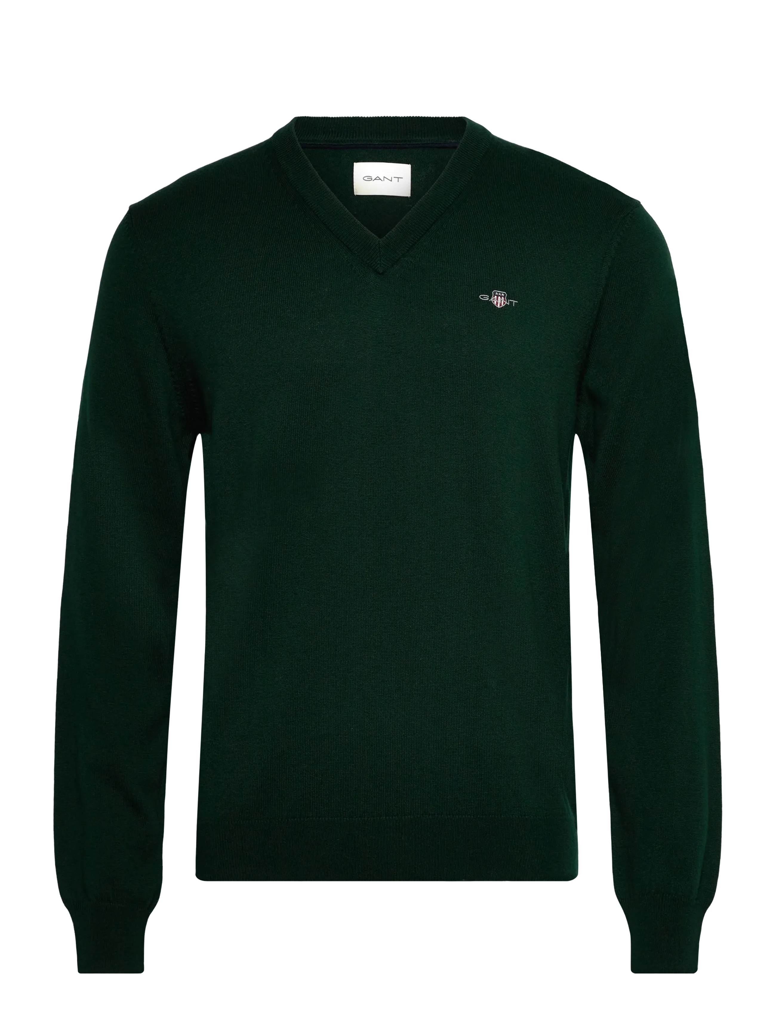 GANT - CTN/WO V-NECK - tartan green - 0