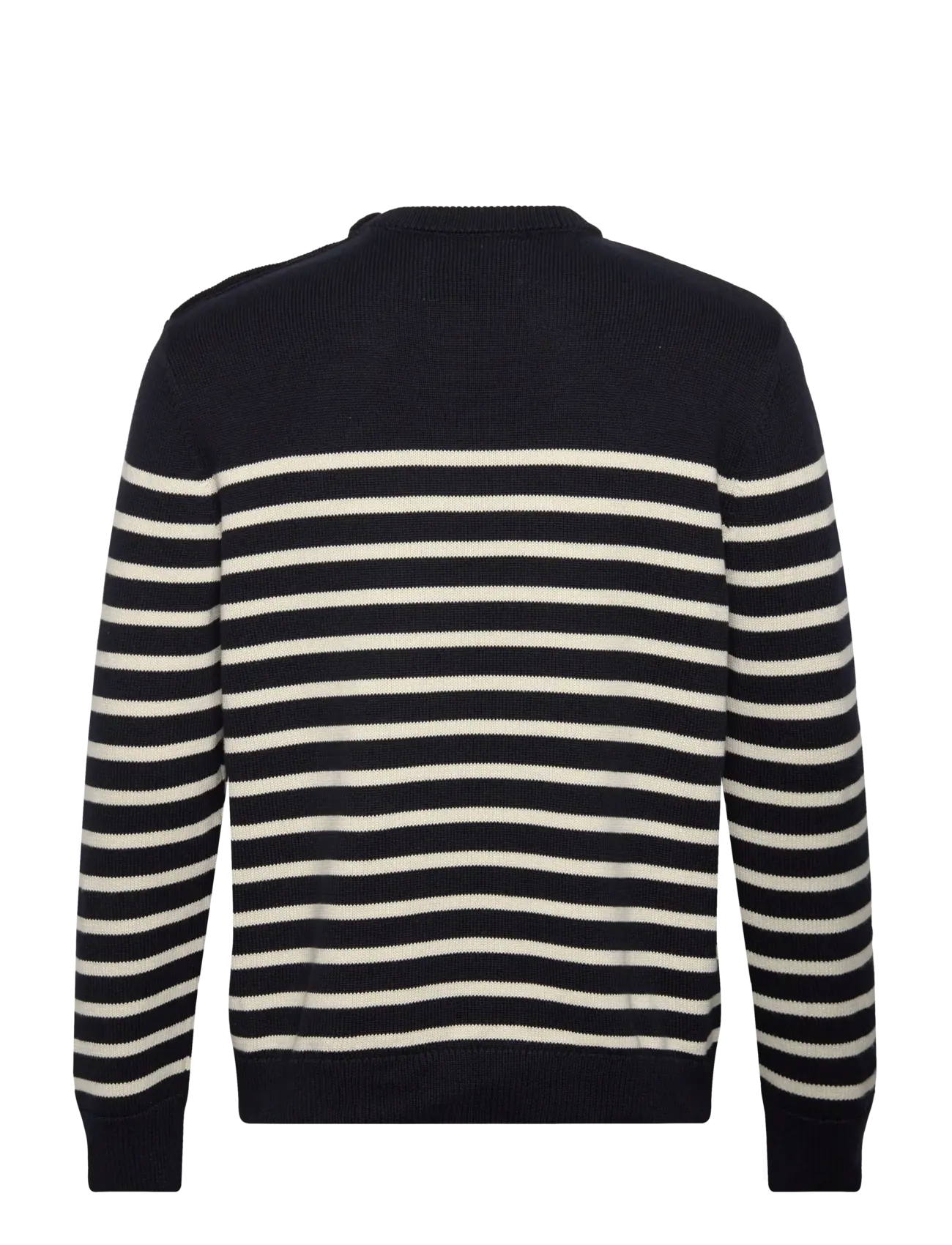 Gant - STRIPED COTTON C-NECK - rundhals - evening blue - 1
