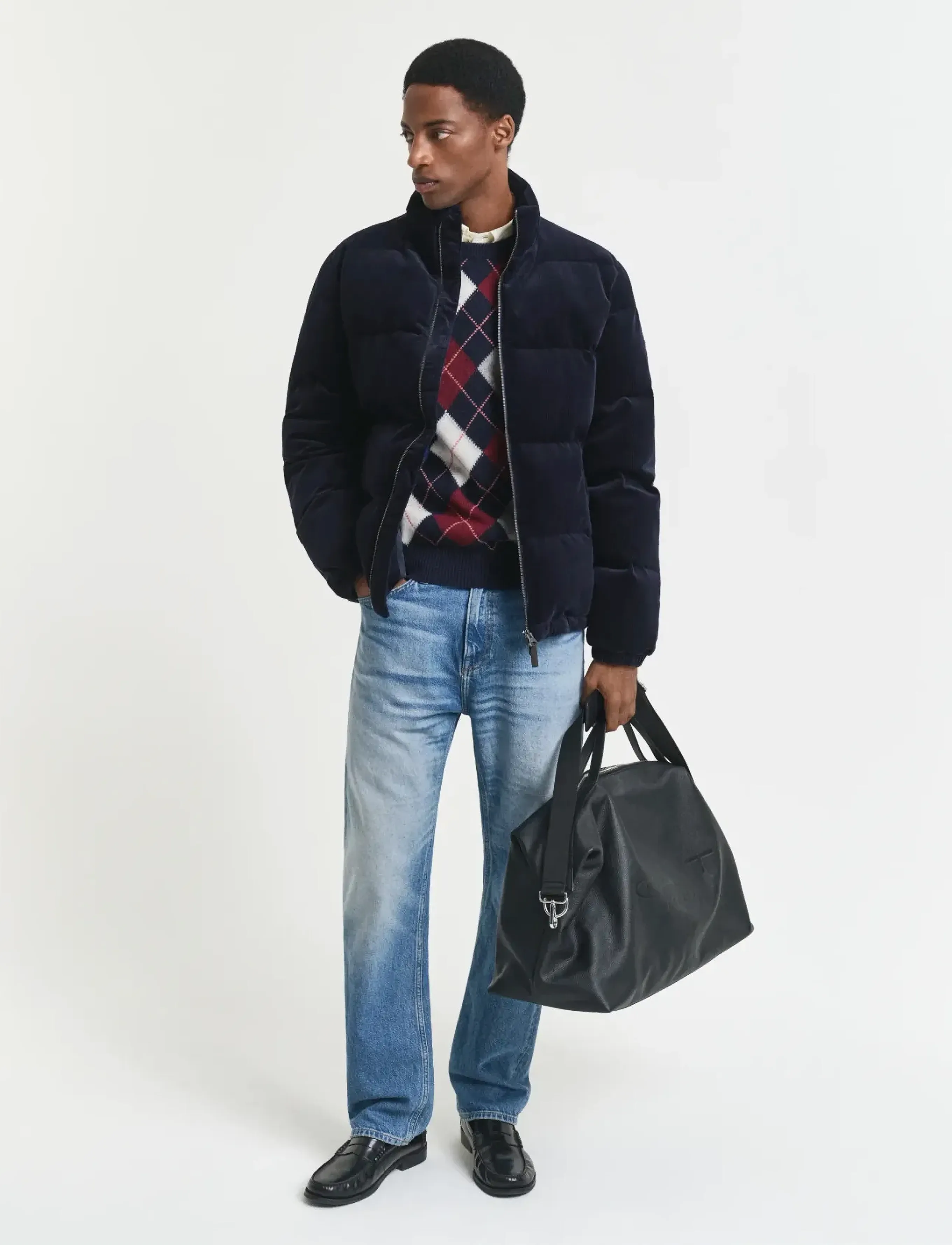 Gant - ARGYLE C-NECK - dark navy melange - 4