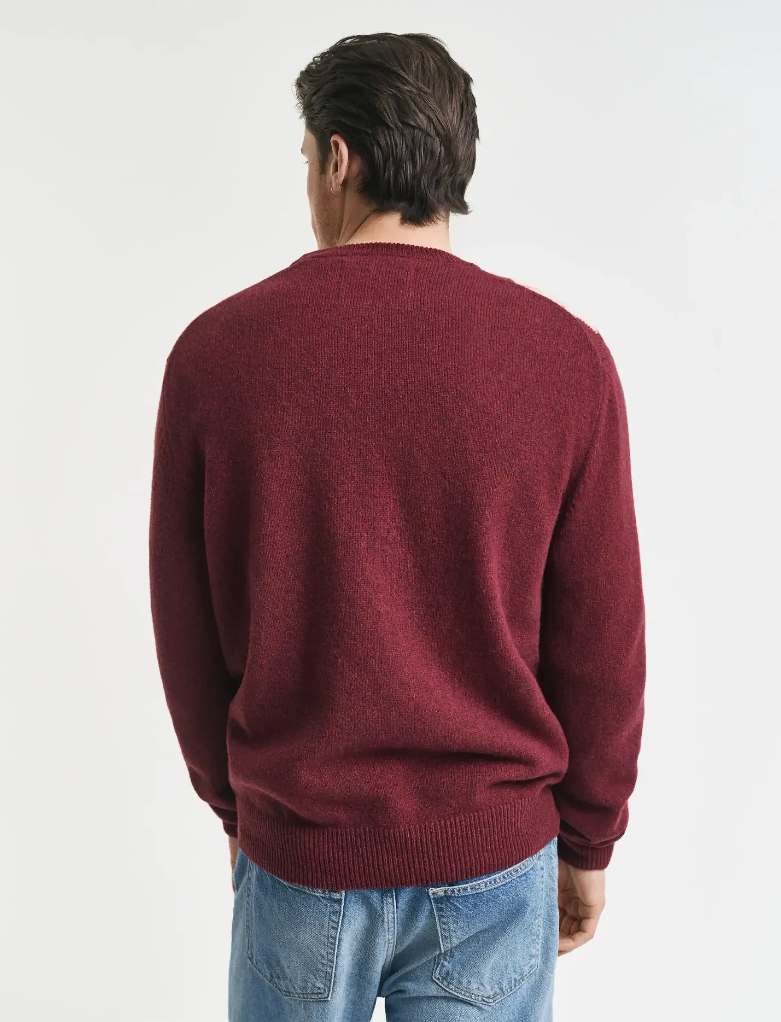 Gant - ARGYLE C-NECK - rund hals - winter wine - 2