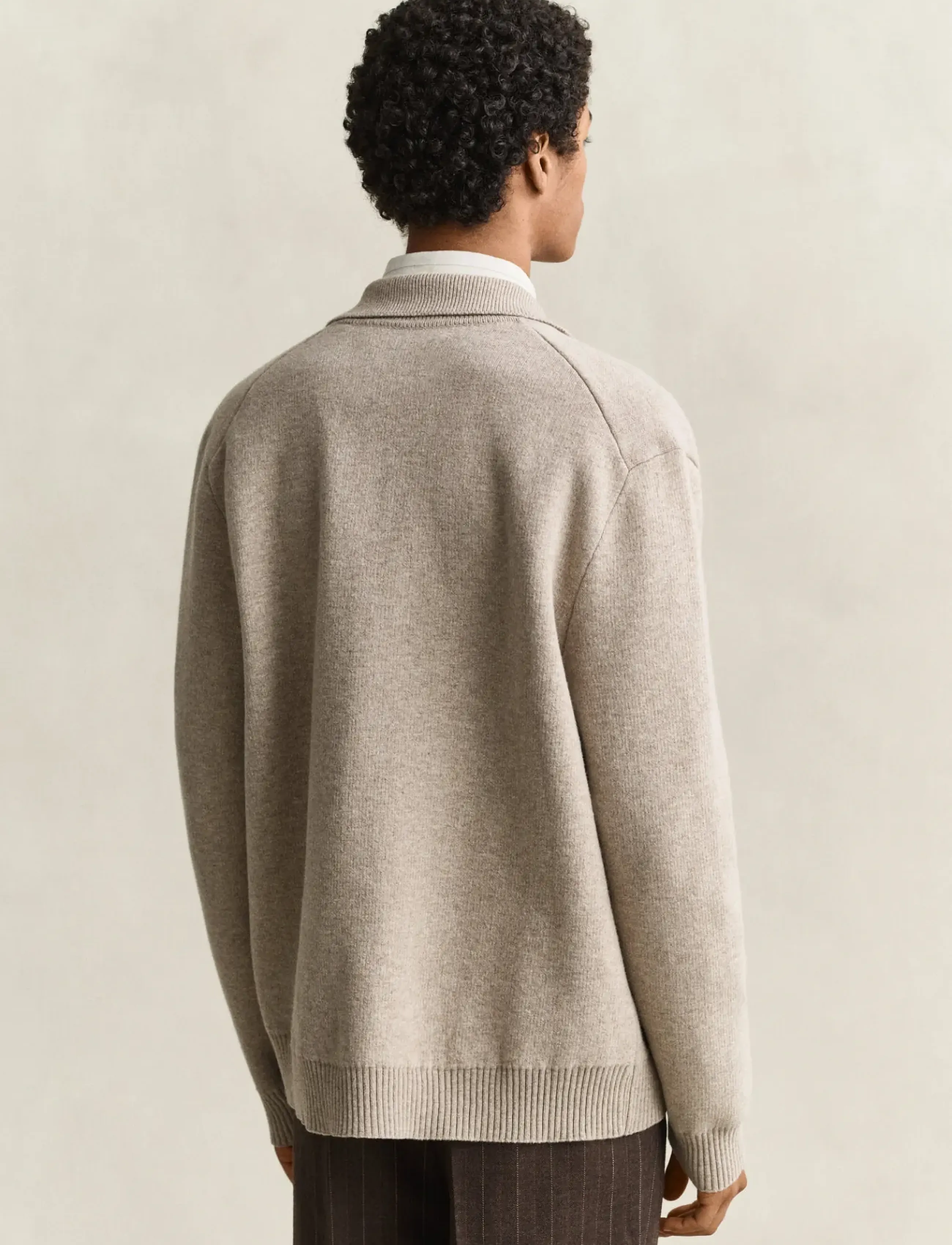 Gant - DOUBLE KNIT OVERSHIRT - osta olukorra järgi - dk. sand melange - 2