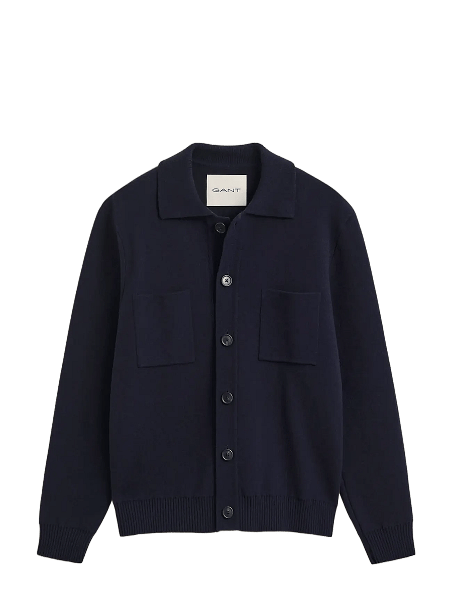 Gant - DOUBLE KNIT OVERSHIRT - shop by occasion - evening blue - 0