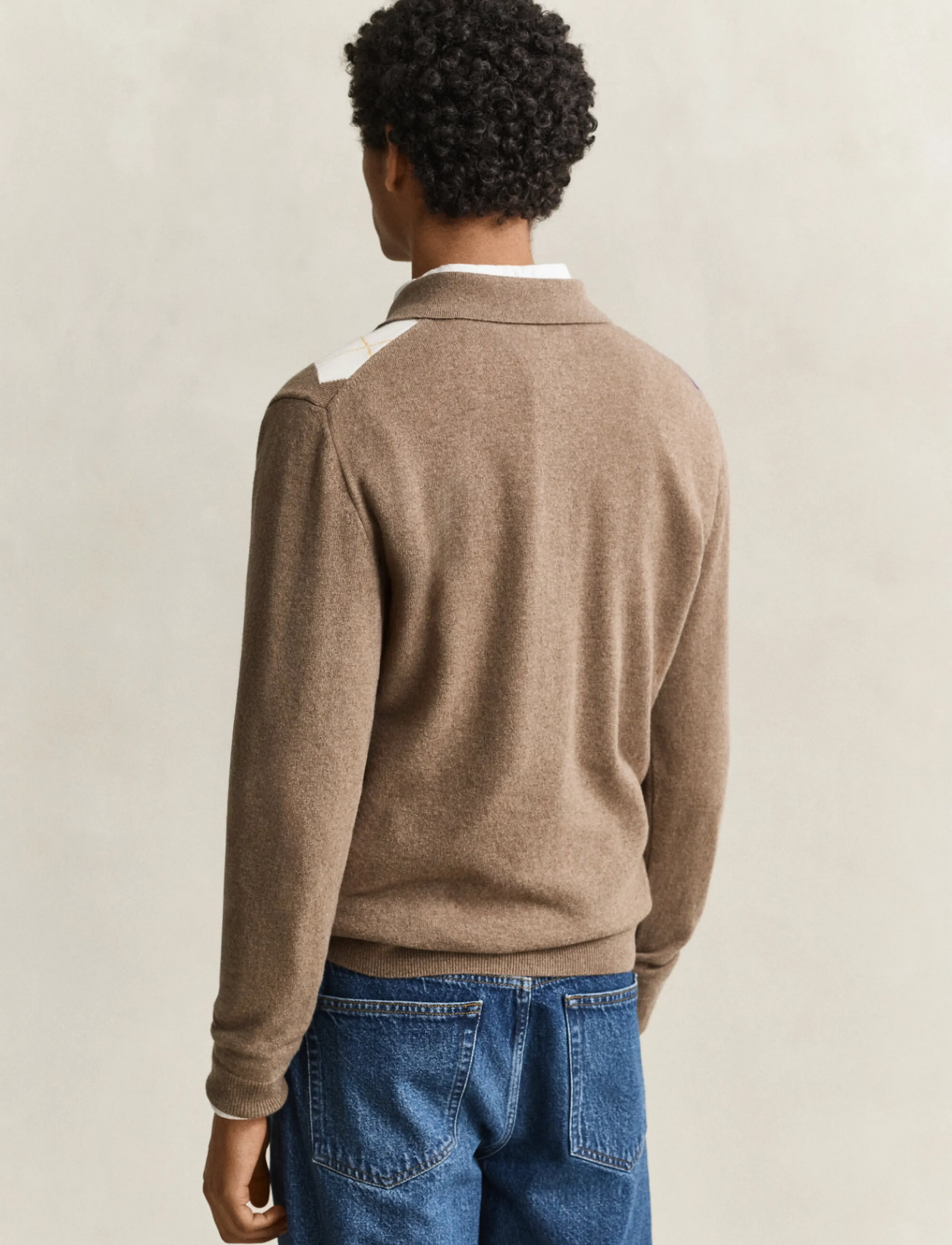 Gant Superfine Lambswool Argyle Polo pikéer herr – bild 2
