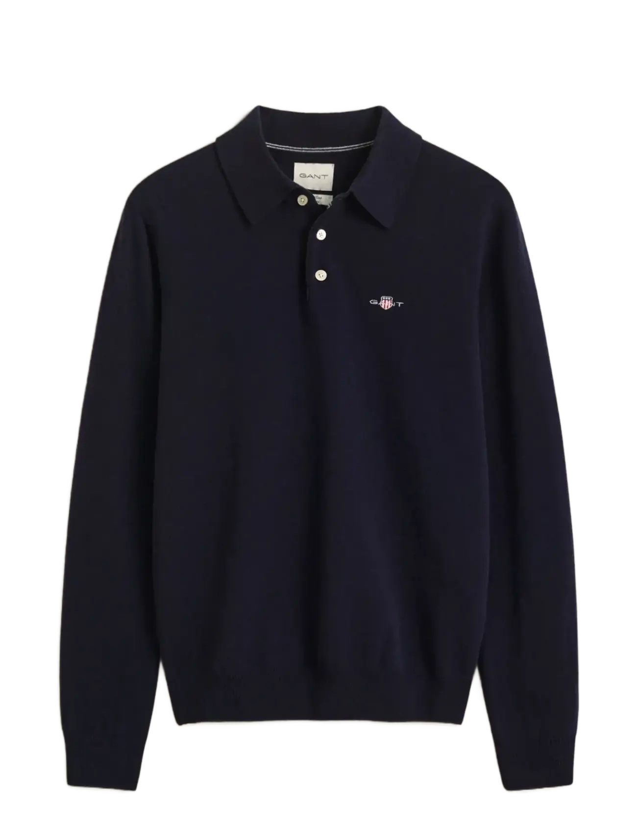 Gant SUPERFINE LAMBSWOOL POLO - Kleidung - MARINE / navy