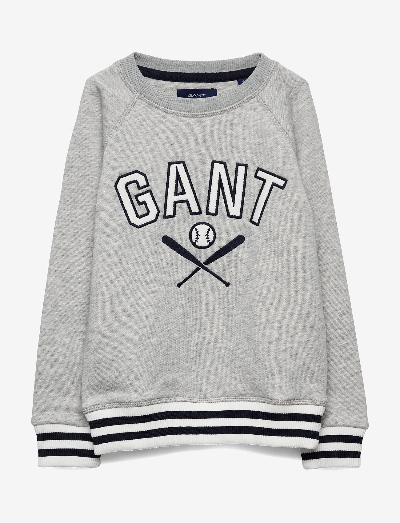 GANT - D1. PREPPY GANT C-NECK SWEAT - light grey melange - 0