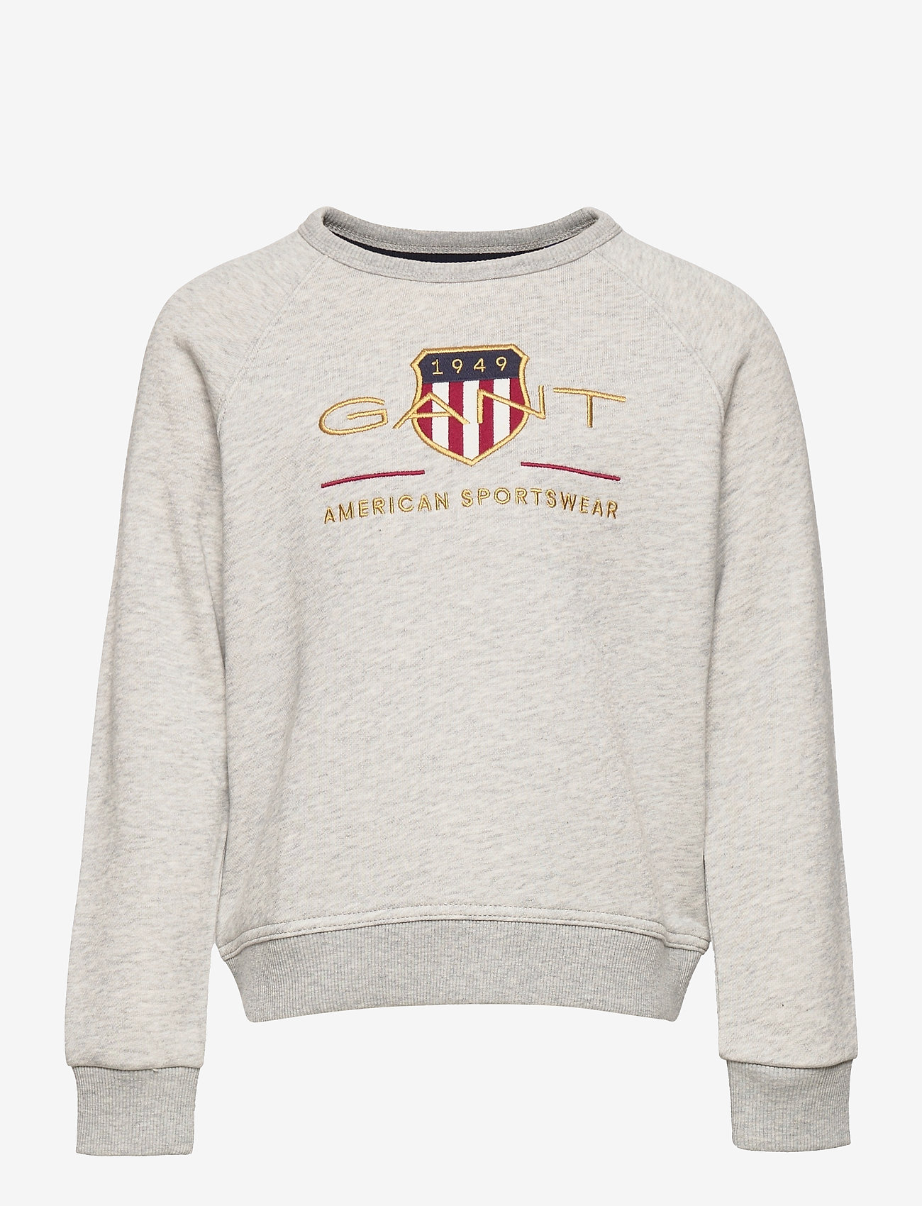 GANT - ARCHIVE SHIELD C-NECK SWEAT - light grey melange - 0