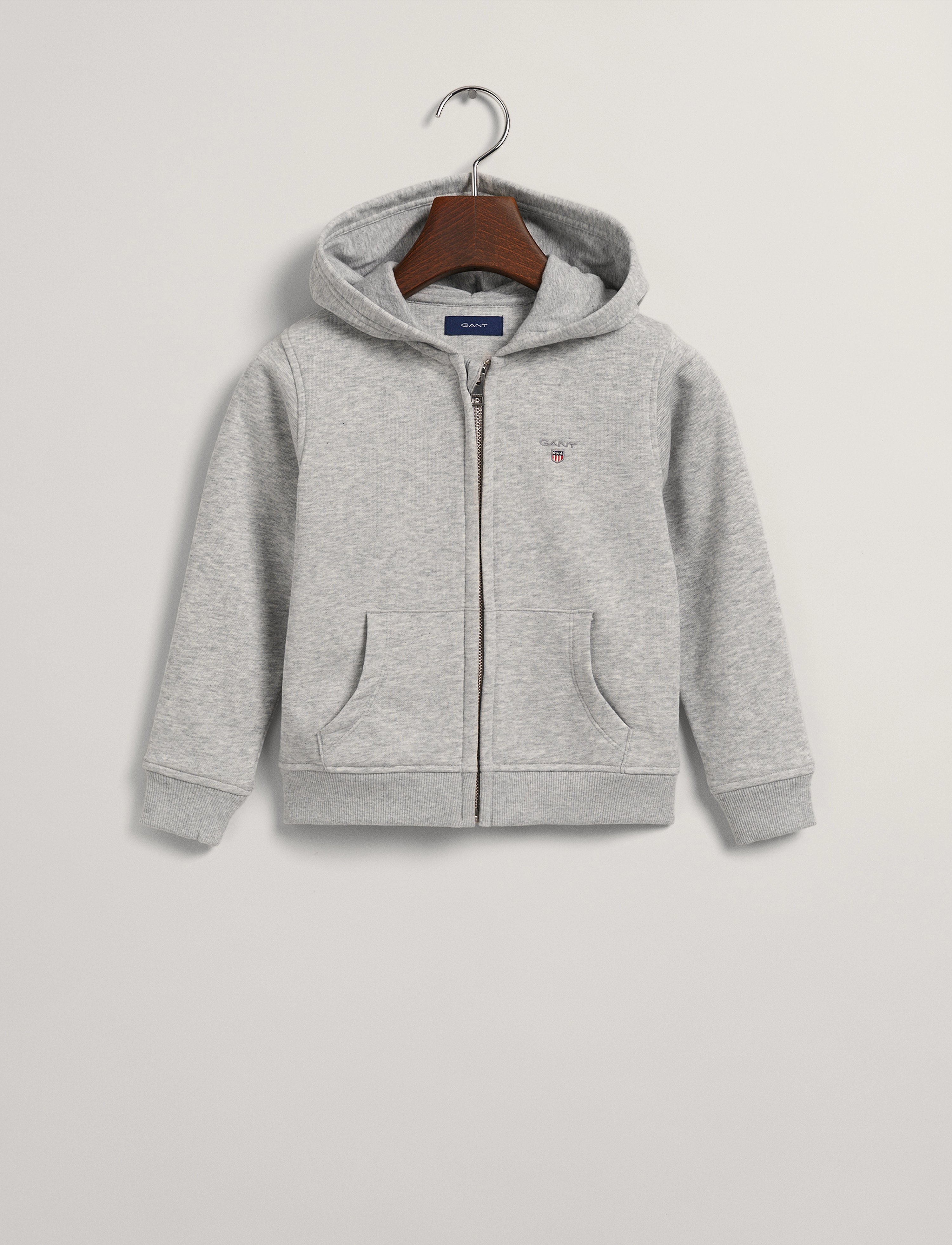 GANT - ORIGINAL FULL ZIP SWEAT HOODIE - light grey melange - 2