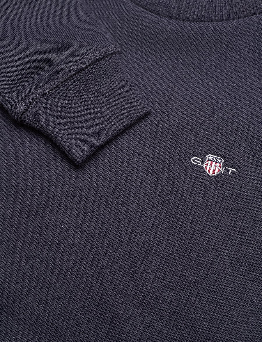 Gant - SHIELD C-NECK - sweatshirts - evening blue - 2