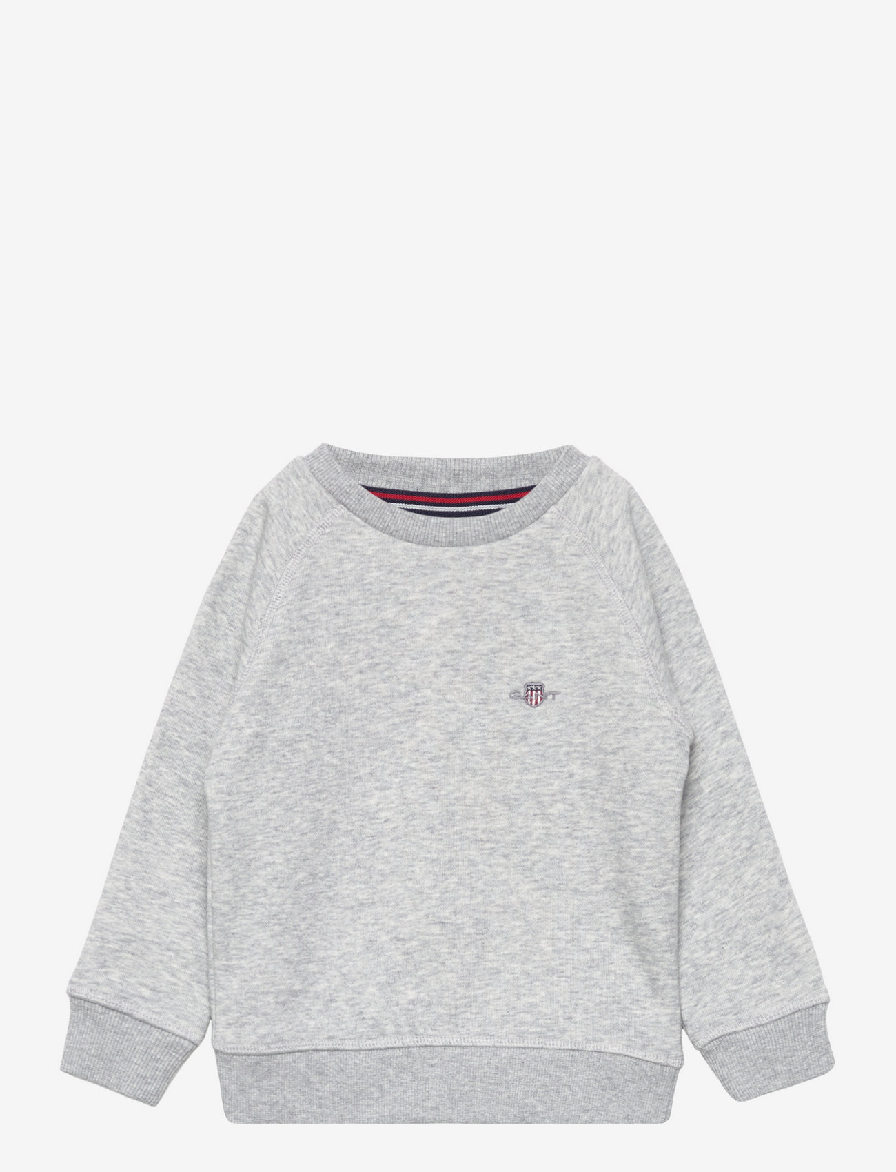 GANT - SHIELD C-NECK - sweatshirts - light grey melange - 0