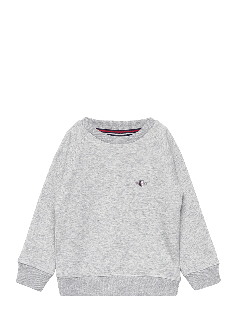 GANT - SHIELD C-NECK - dressipluusid - light grey melange - 0