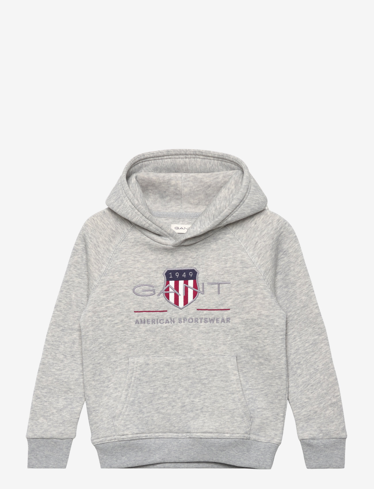 GANT - ARCHIVE SHIELD RAGLAN HOODIE - hættetrøjer - light grey melange - 0