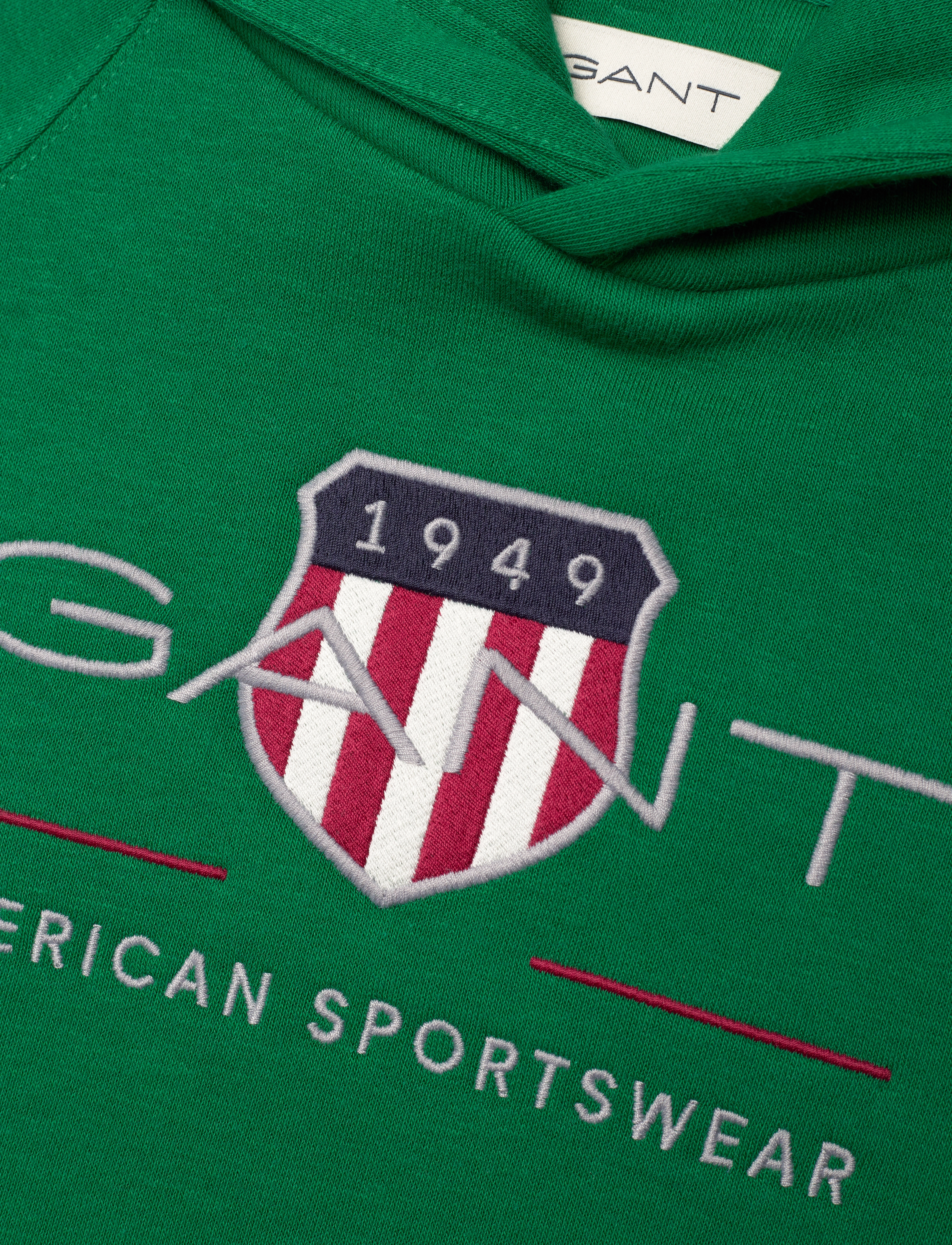 Gant - ARCHIVE SHIELD RAGLAN HOODIE - kapuutsiga dressipluusid - wild green - 2