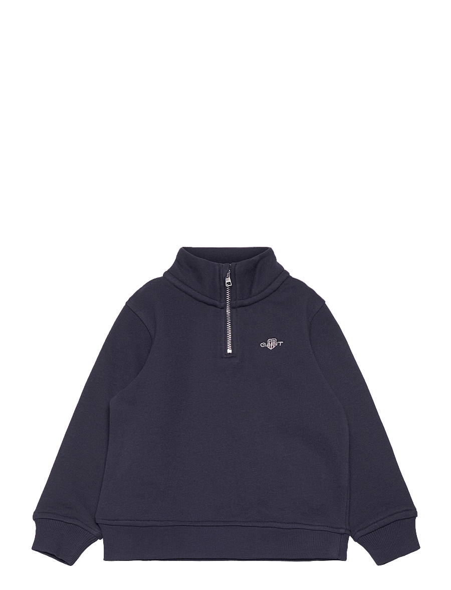 Gant - SHIELD HALF ZIP SWEAT - sweatshirts - evening blue - 0