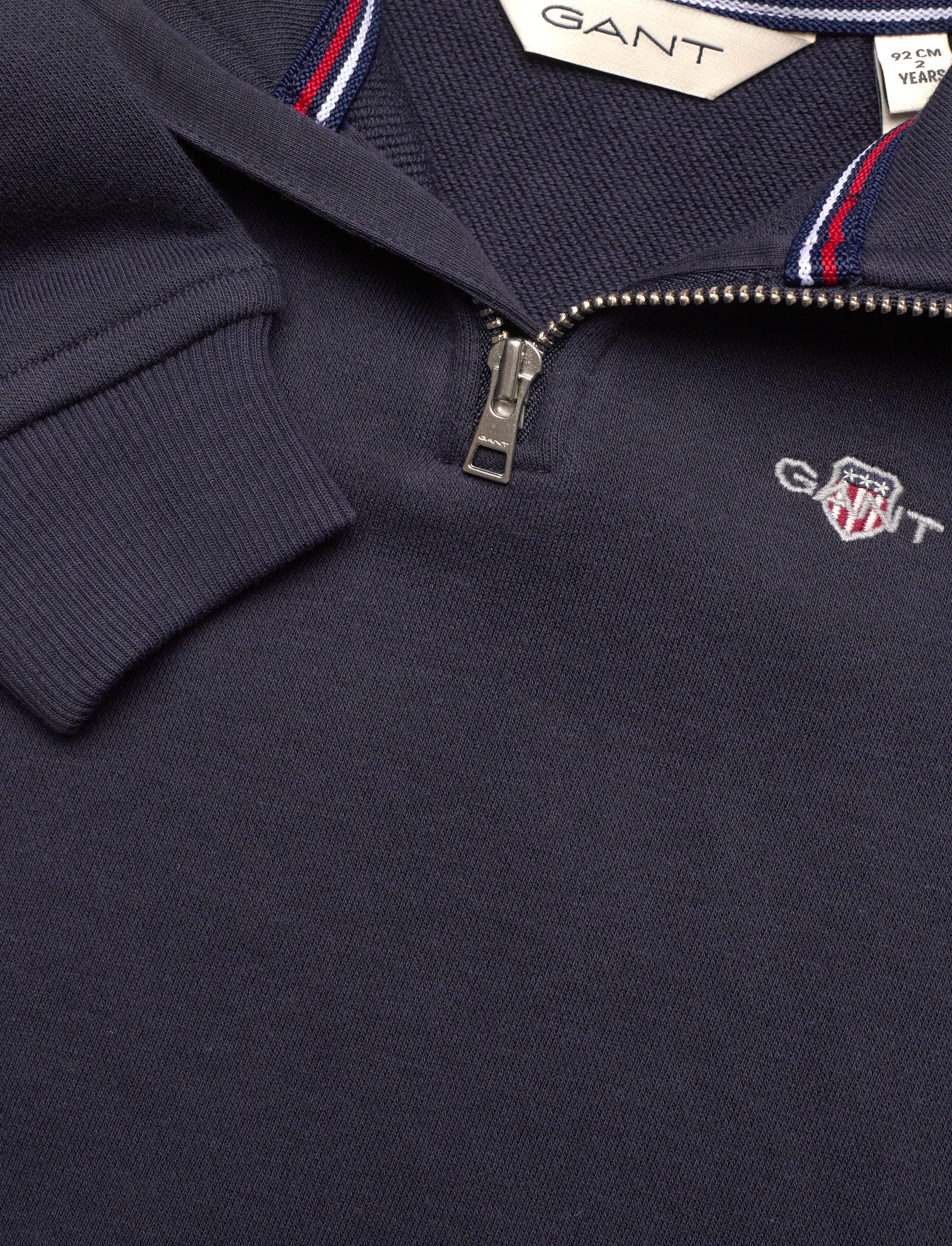 Gant - SHIELD HALF ZIP SWEAT - sweatshirts - evening blue - 2