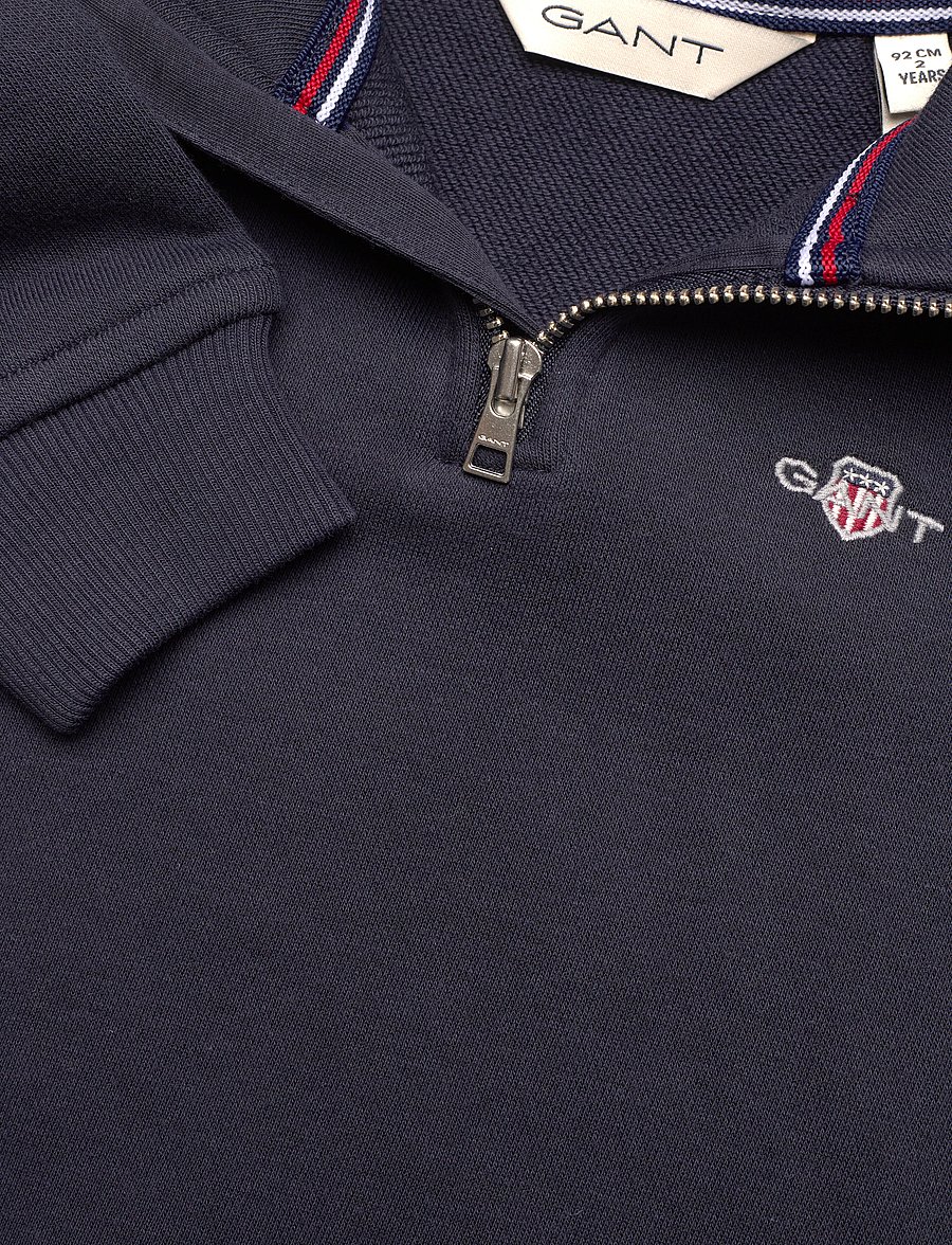 Gant - SHIELD HALF ZIP SWEAT - sweatshirts - evening blue - 2