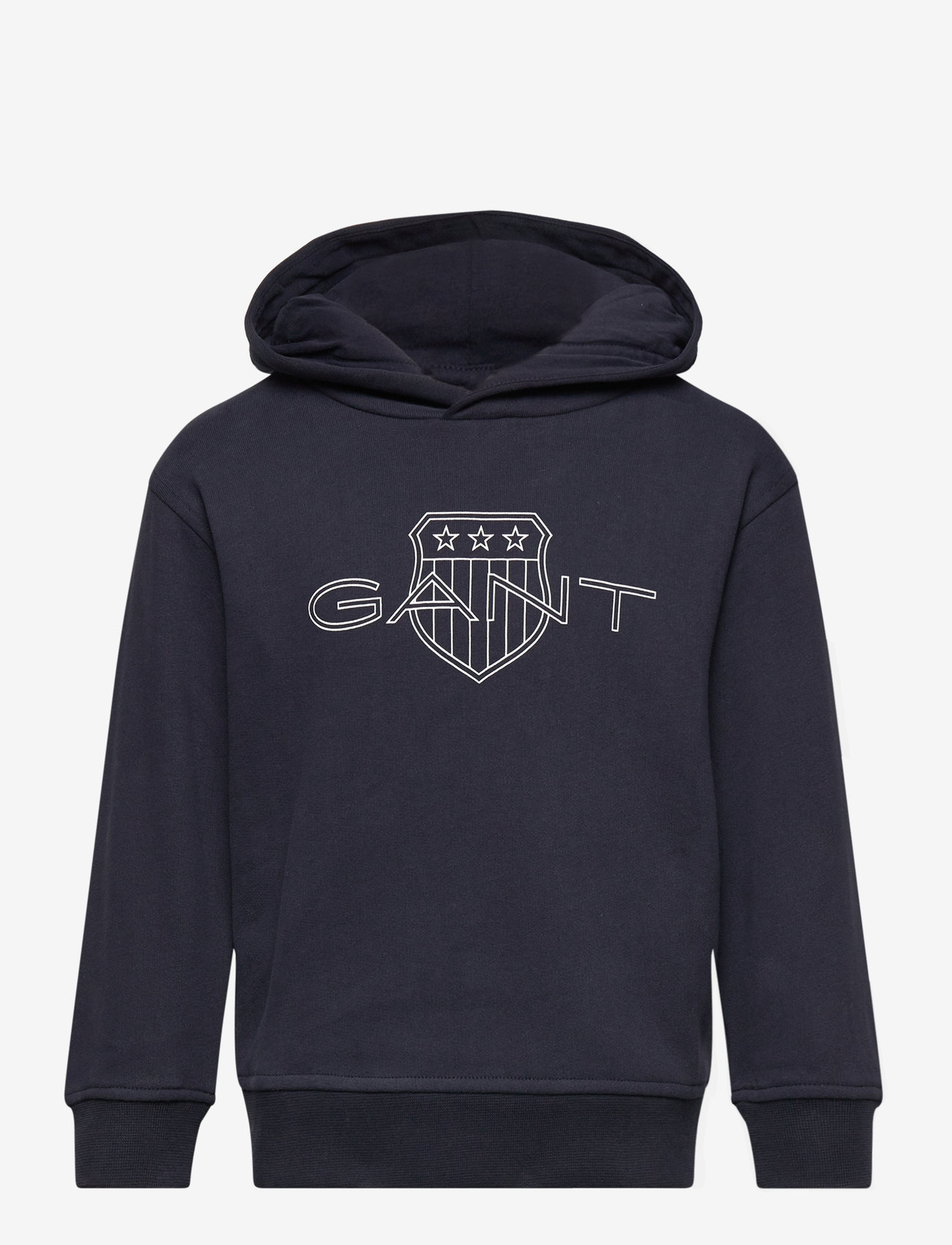 Clothing Gant Shield Hoodie Black GANT Reg Tonal Shield Full Zip