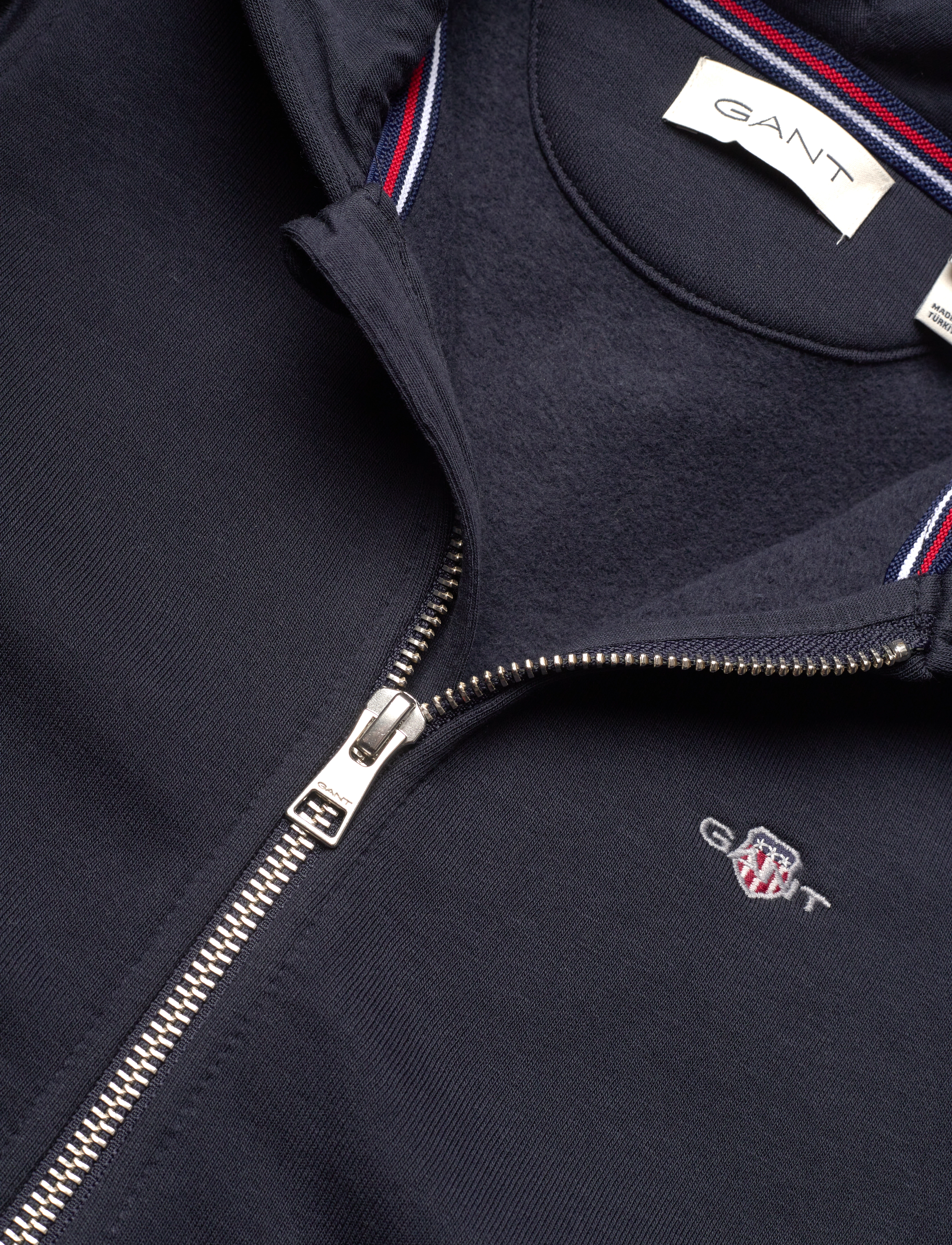 Gant - SHIELD ZIP HOODIE - kapuutsiga dressipluusid - evening blue - 2